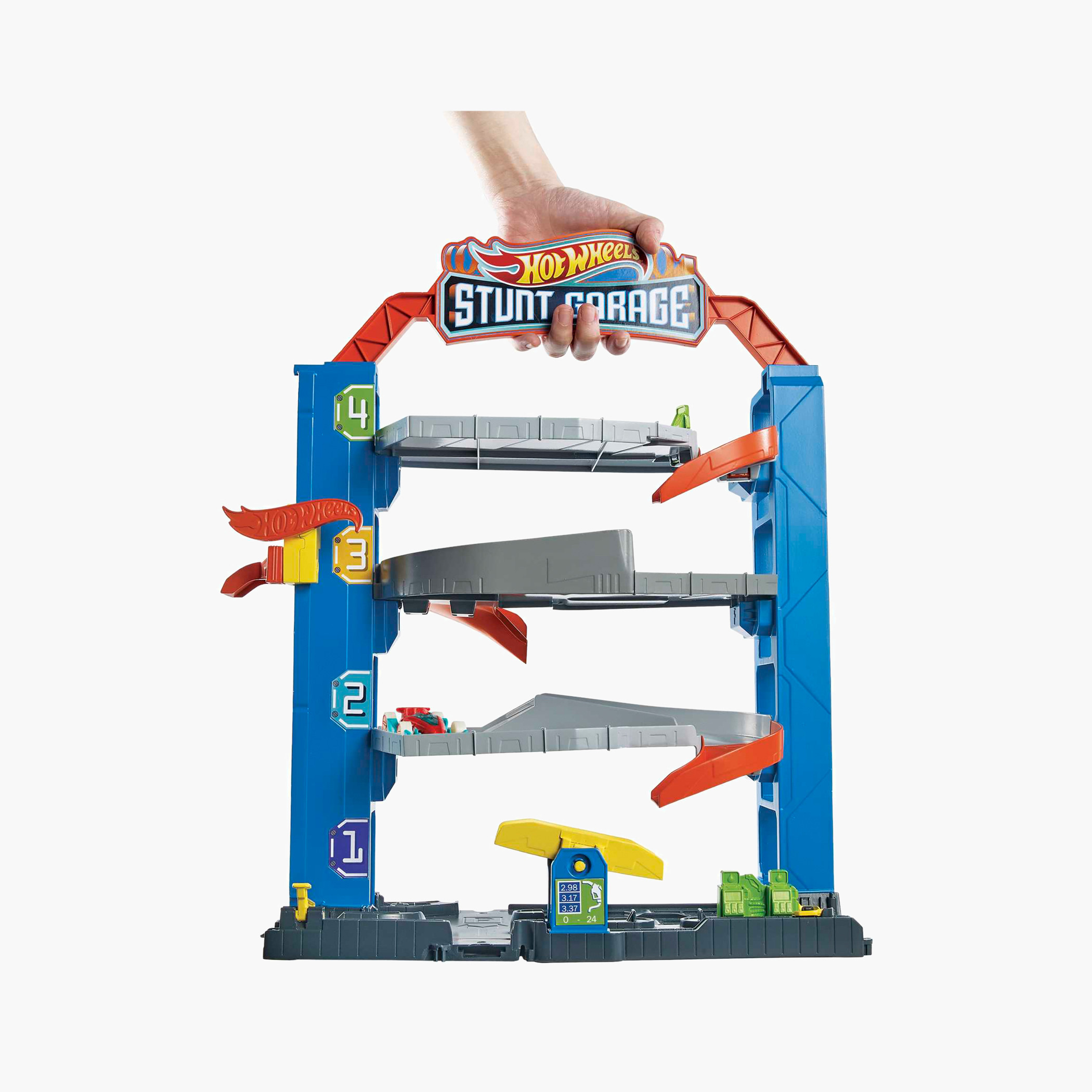 مجموعة لعب سيتي ستانت جراج من هوت ويلز-toys-playvehicles-vehicleplaysets-image-4