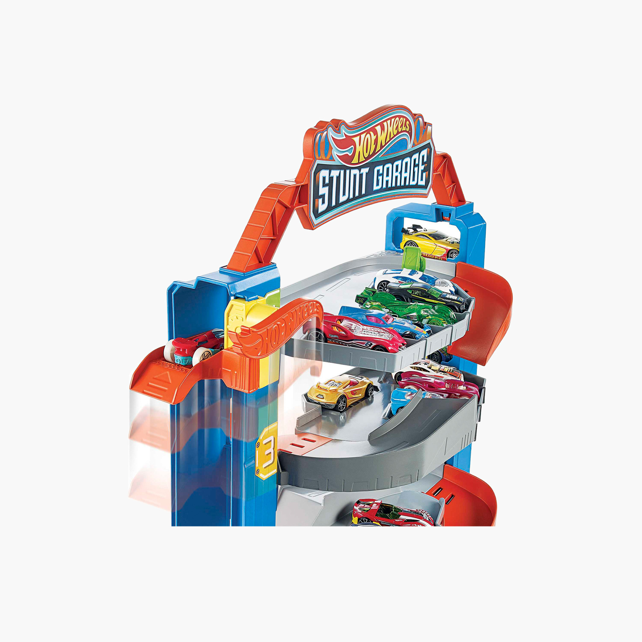 مجموعة لعب سيتي ستانت جراج من هوت ويلز-toys-playvehicles-vehicleplaysets-image-3