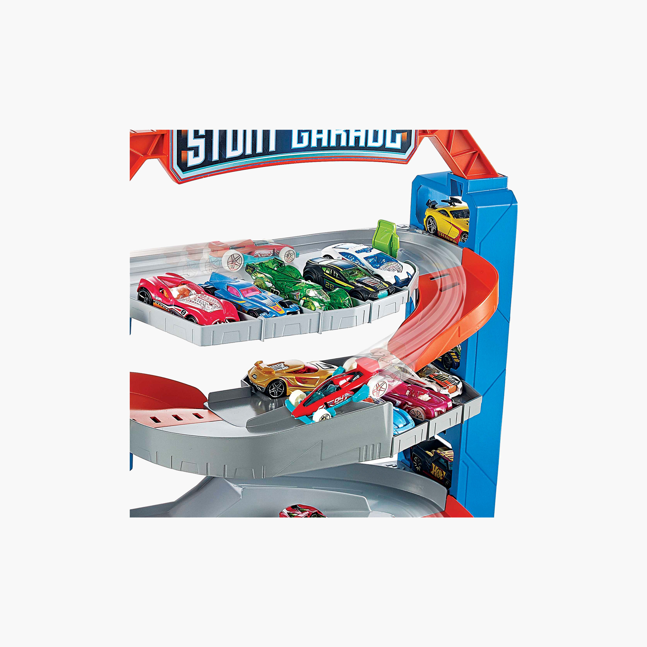 مجموعة لعب سيتي ستانت جراج من هوت ويلز-toys-playvehicles-vehicleplaysets-image-2