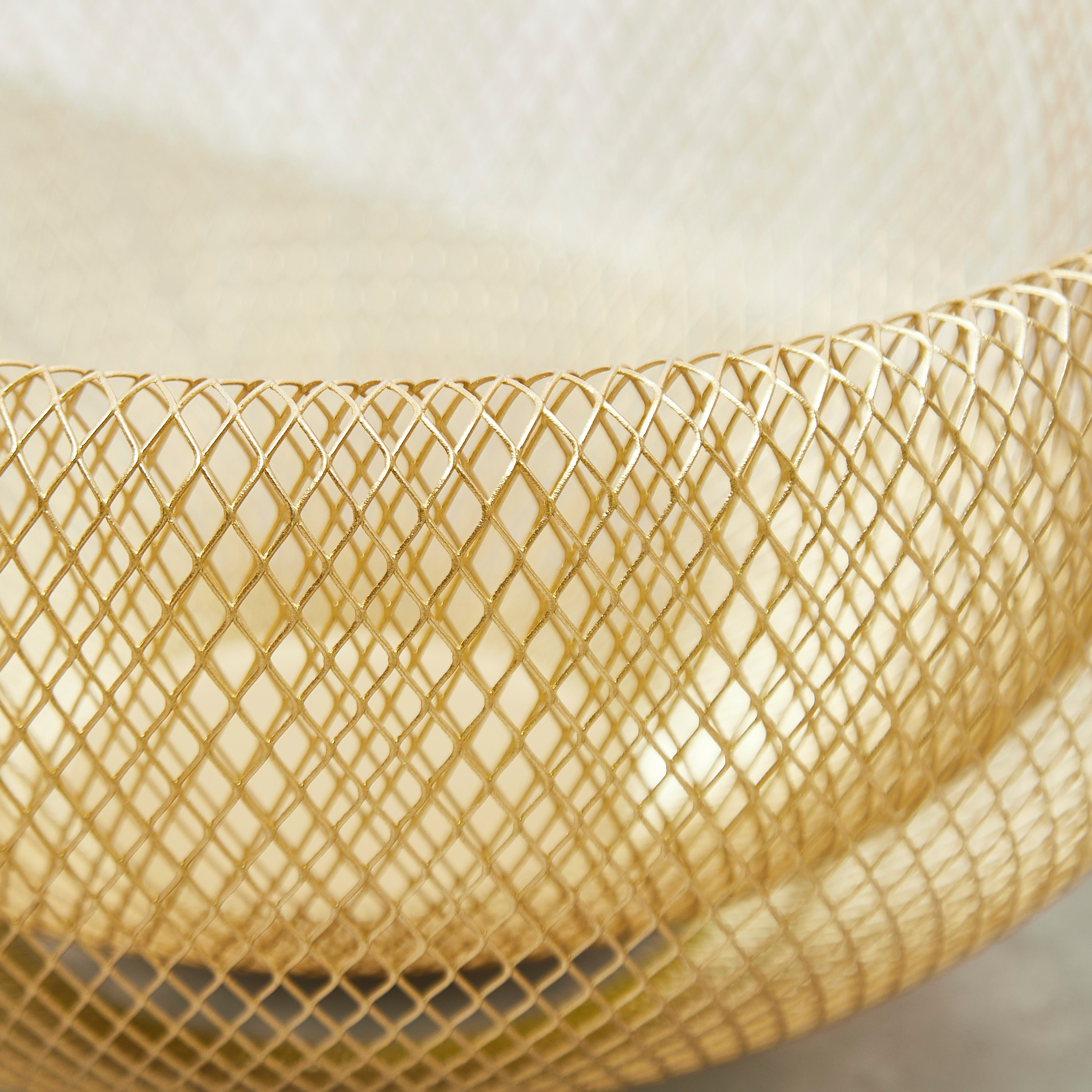 Metallic Toned Layered Basket-household-decor-vasesandbowls-image-3