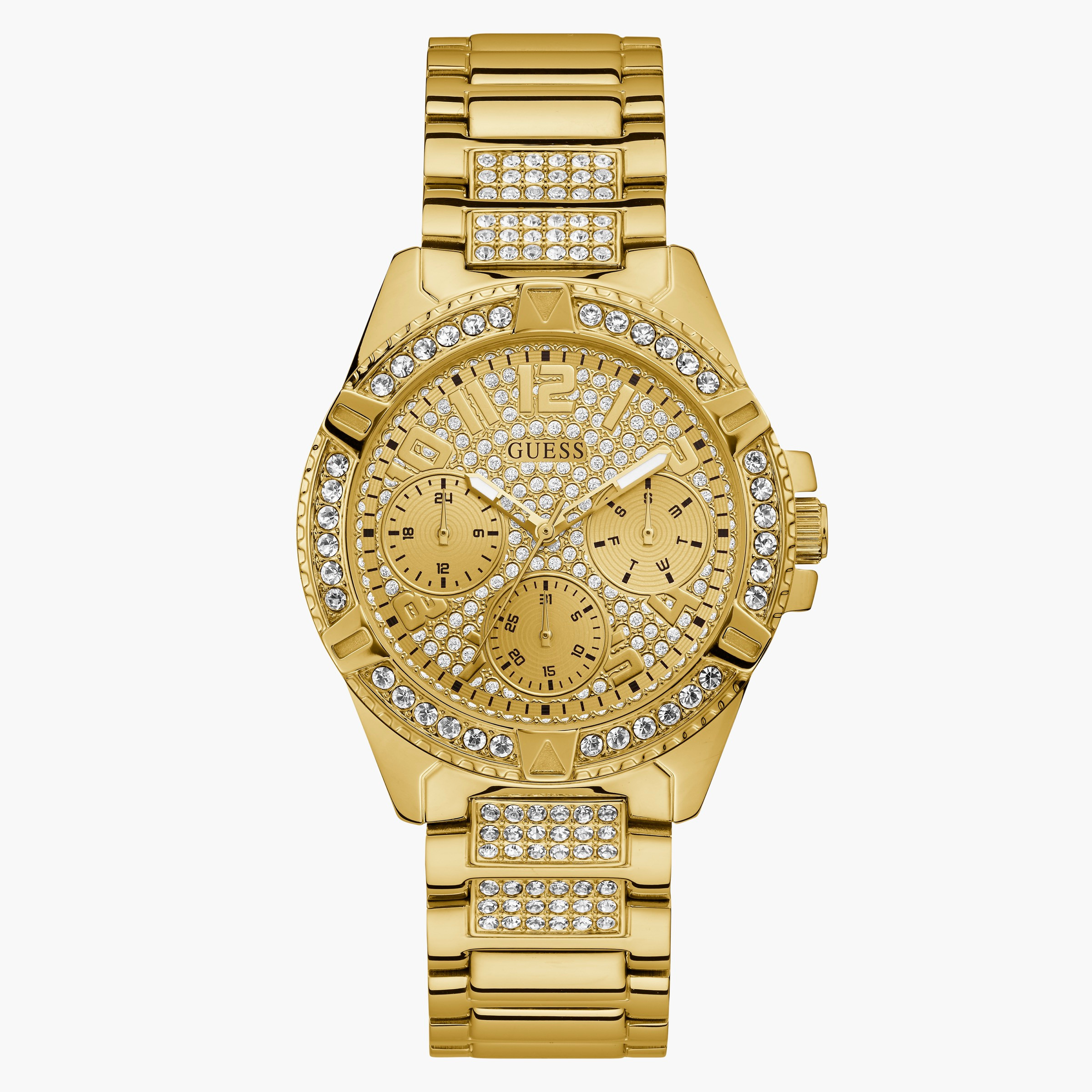 ساعة انالوج من جيس للنساء بسوار ذهبي مع مينا ذهبي - W1156L2-women-watchesandjewellery-watches-image-1