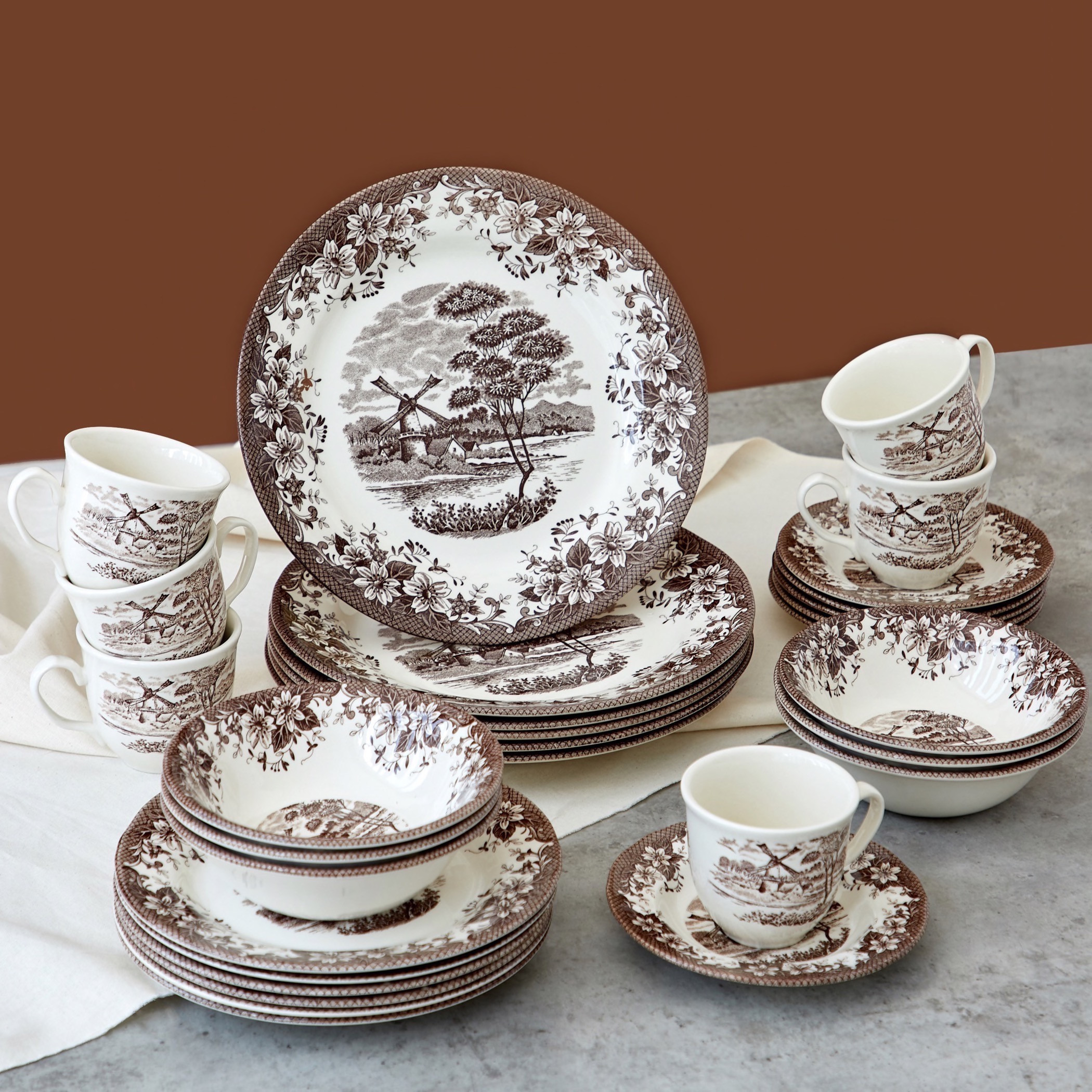 طقم مستلزمات المائدة ويندميل من كلايتان -30 قطعة-household-dining-dinnerware-dinnersets-image-2
