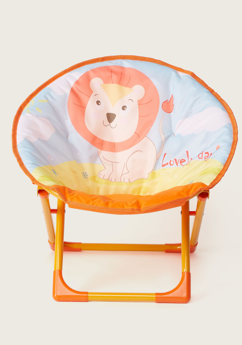 Juniors Lion Print Moon Chair-Chairs and Tables-image-1