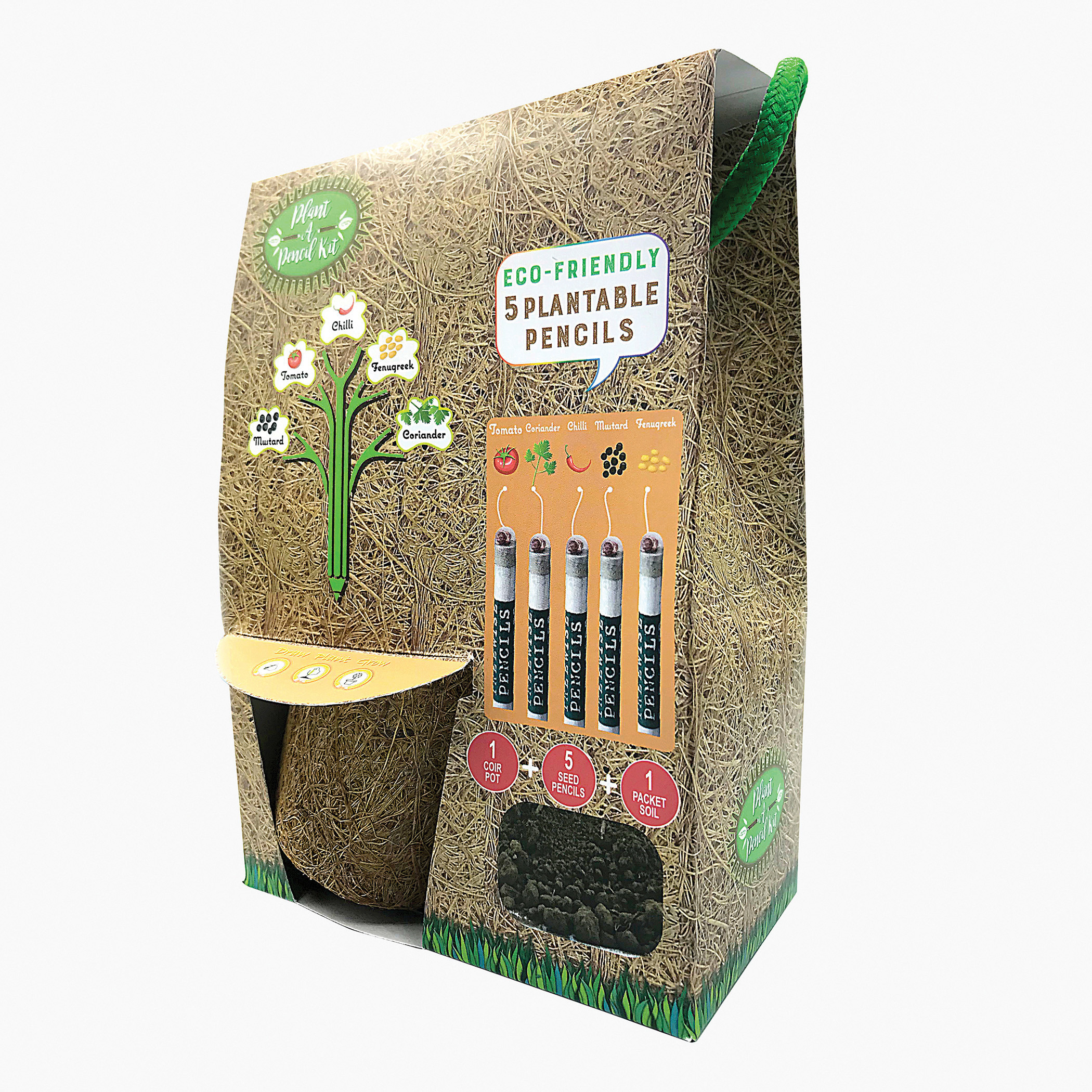 مجموعة أقلام صديقة للبيئة قابلة للزراعة مع أقلام ملونة صغيرة من تري وايز-school-stationery-pensandpencils-image-5