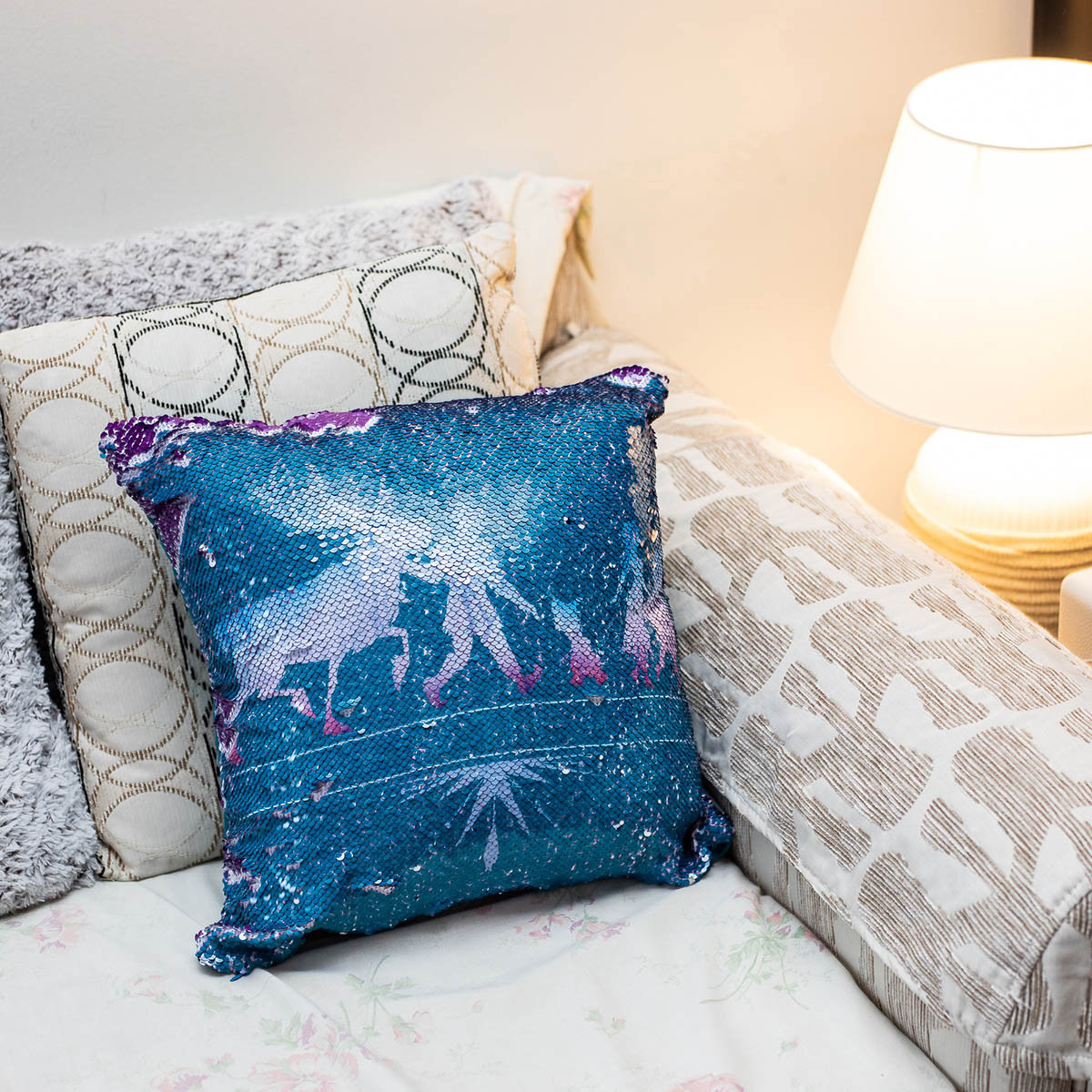 Disney cheap sequin pillow