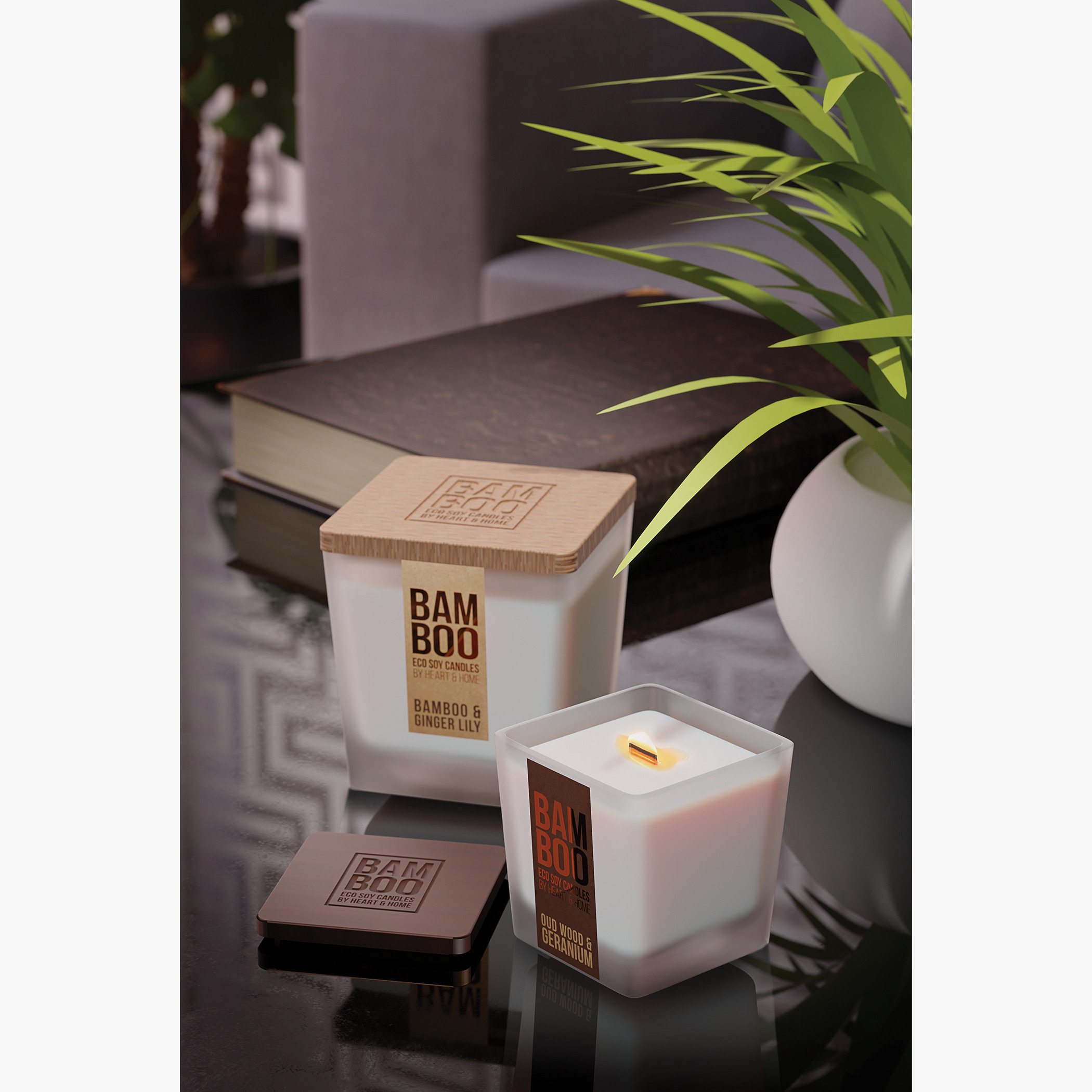 بخاخ معطر الجو والأقمشة برائحة الخيزران وخشب العود وإبرة الراعي من هارت آند هوم - 100 مل-household-homefragrance-homesprays-image-2