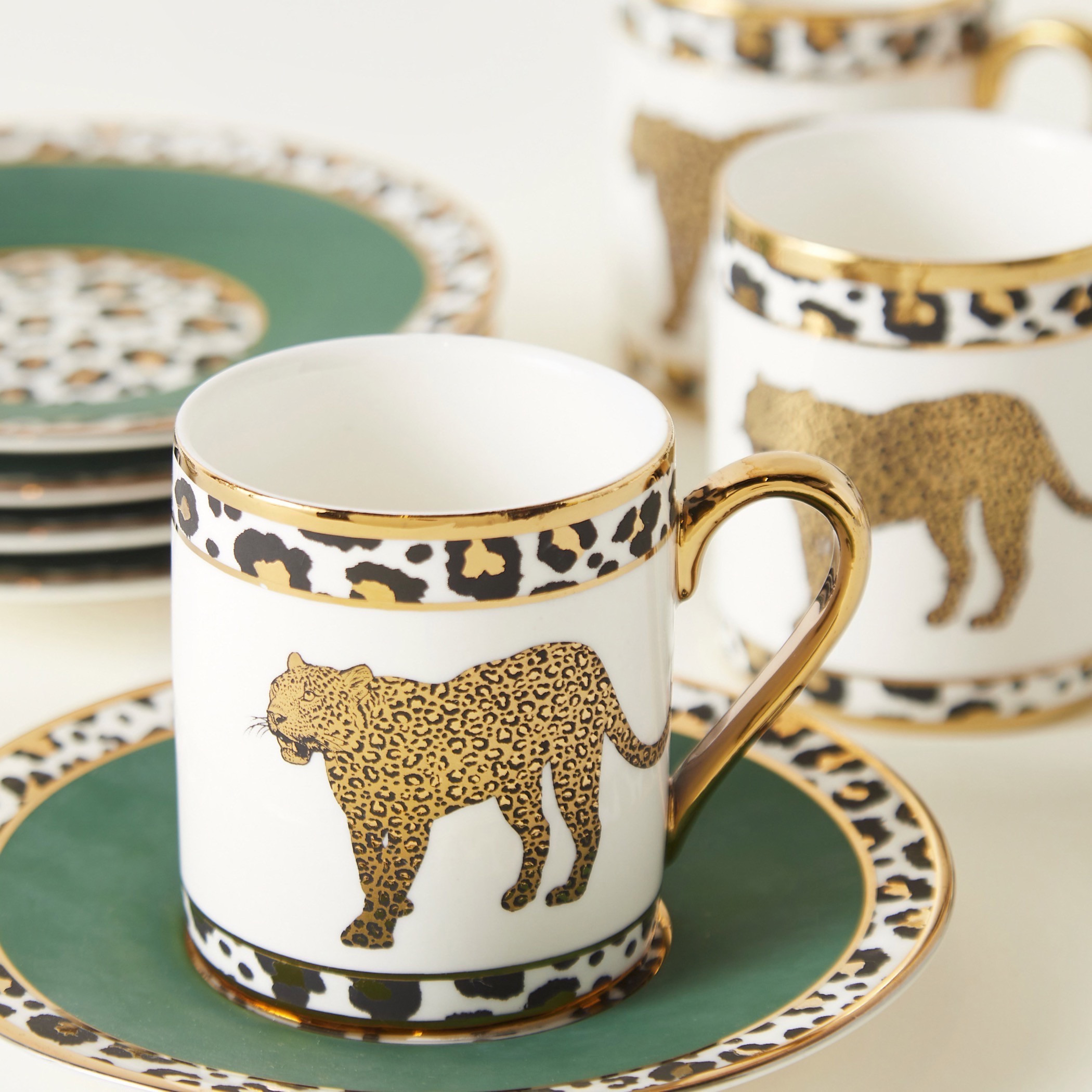 12-Piece Leopard Print Cup & Saucer Set-household-dining-teaandcoffee-teaandcoffeesets-image-2