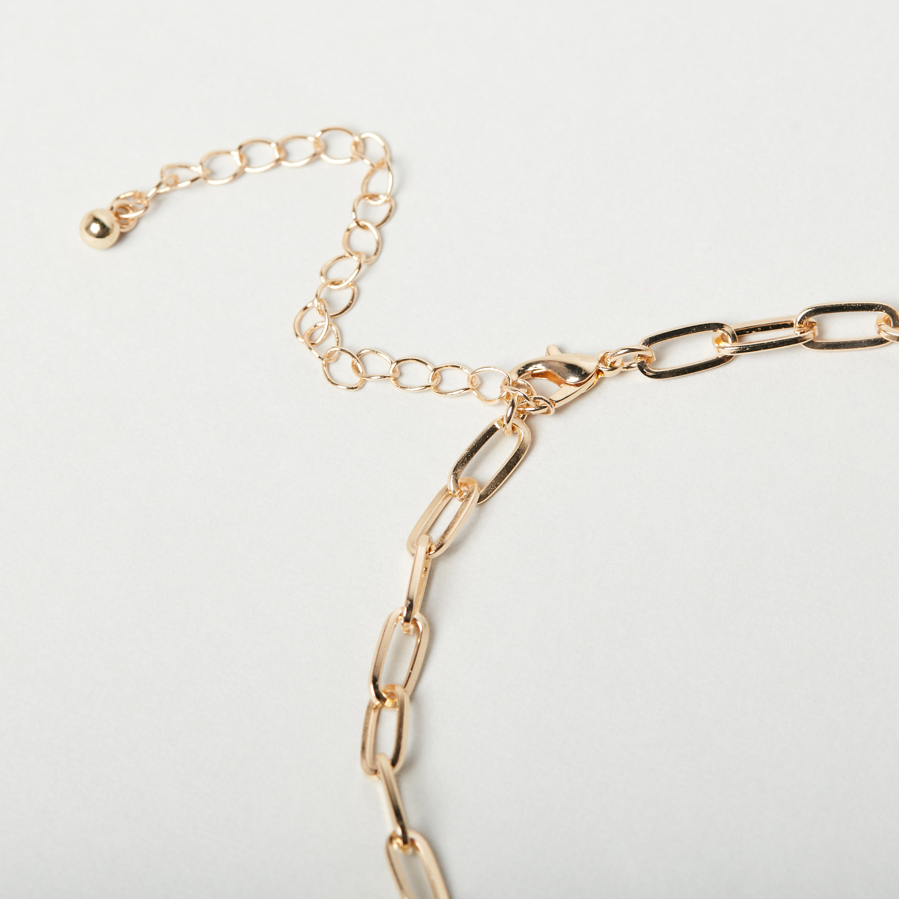 Heart Lock Pendant Chunky Chain Layered Necklace - Set of 3-women-watchesandjewellery-jewellery-necklacesandpendants-image-3