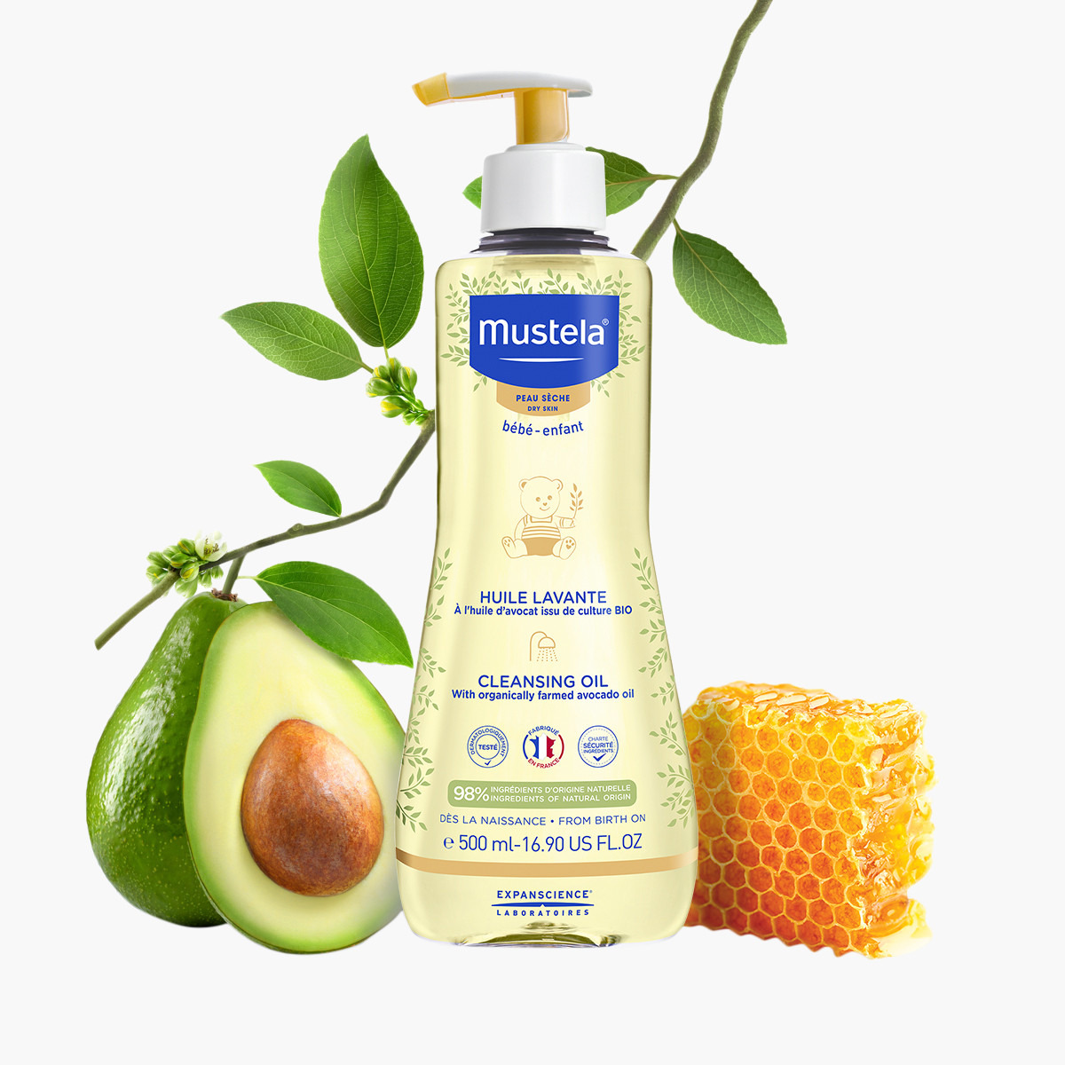 Mustela Cleansing Oil - 500 ml-baby-bathandcare-hairbodyskincare-image-1