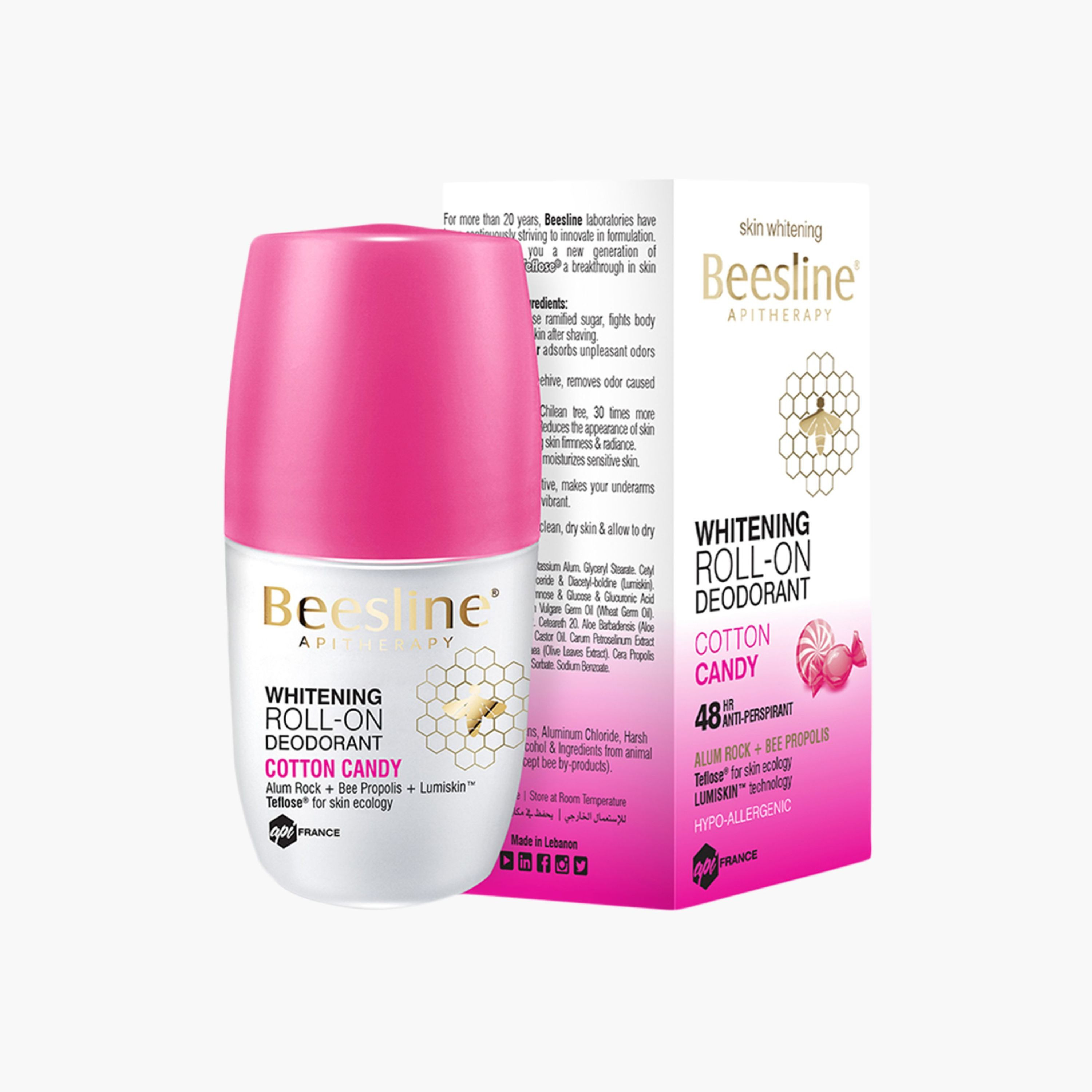 Beesline Whitening Roll-On Deodorant - Cotton Candy-beautyandpersonalcare-fragrance-women-image-1