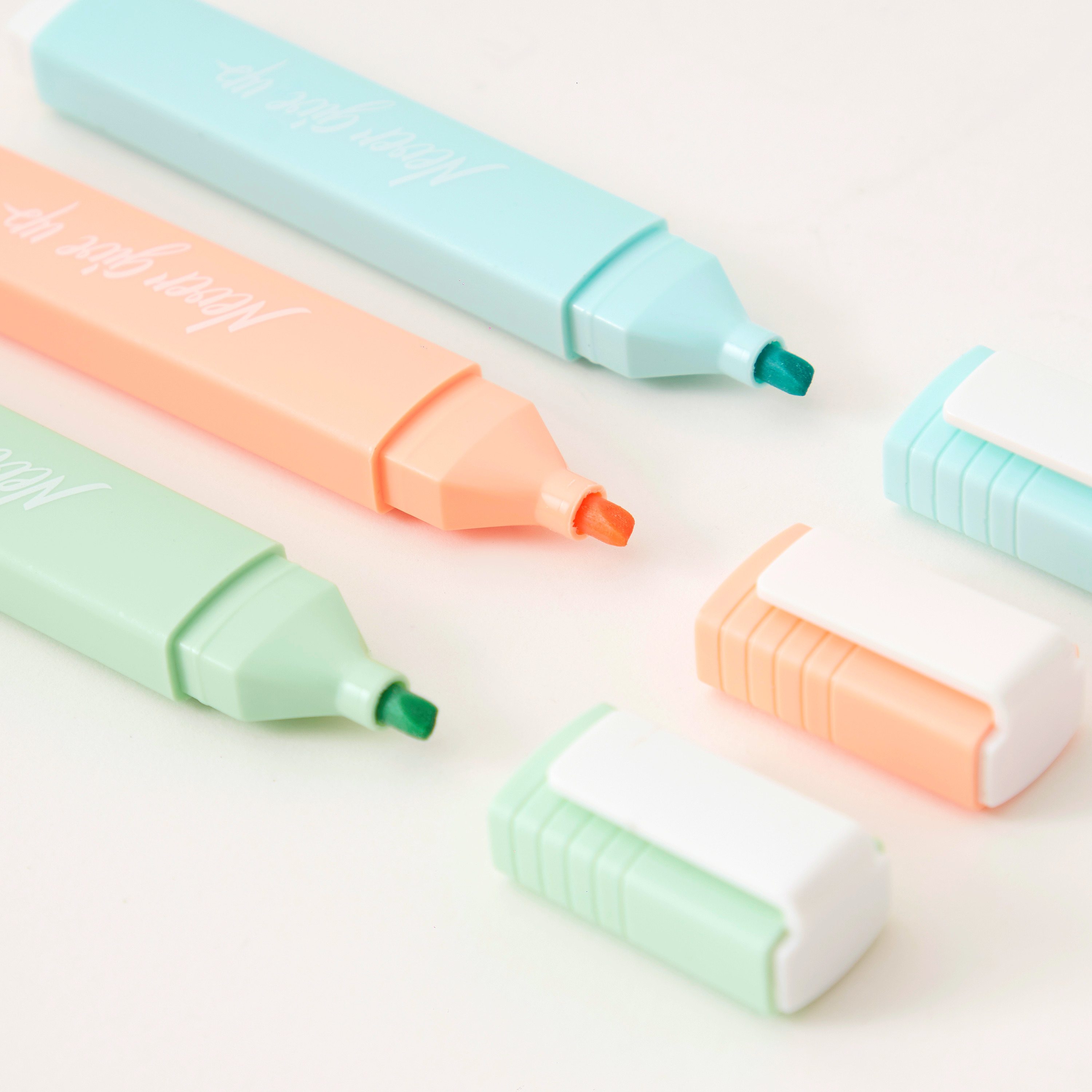 Solid Rectangular Highlighter - Set of 5-school-stationery-pensandpencils-image-3