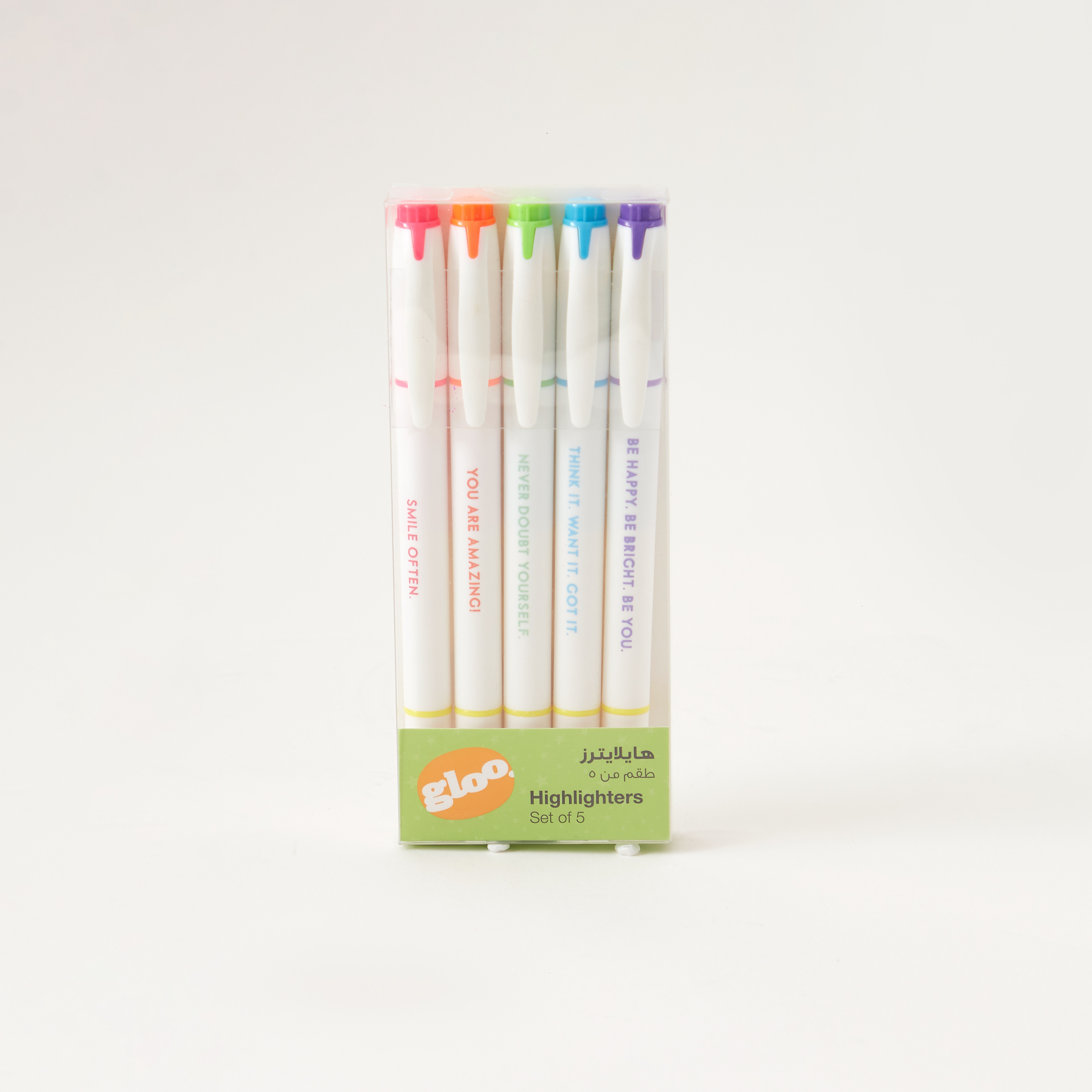 GLOO 5-Piece Highlighter Set-school-stationery-pensandpencils-image-1