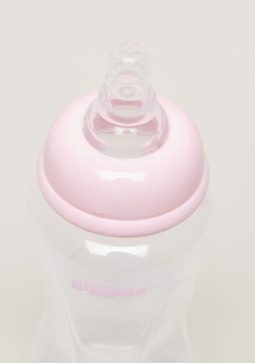 Giggles Printed Feeding Bottle with Cap - 240 ml-Bottles and Teats-image-2
