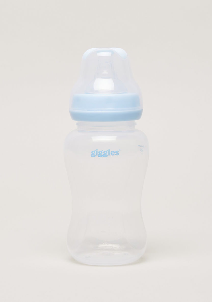 Giggles Printed Feeding Bottle with Cap - 250 ml-Bottles and Teats-image-0