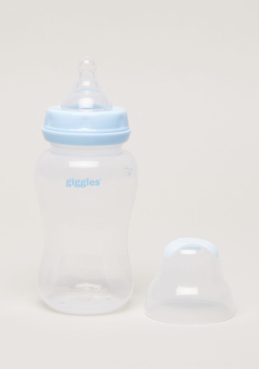 Giggles Printed Feeding Bottle with Cap - 250 ml-Bottles and Teats-image-1