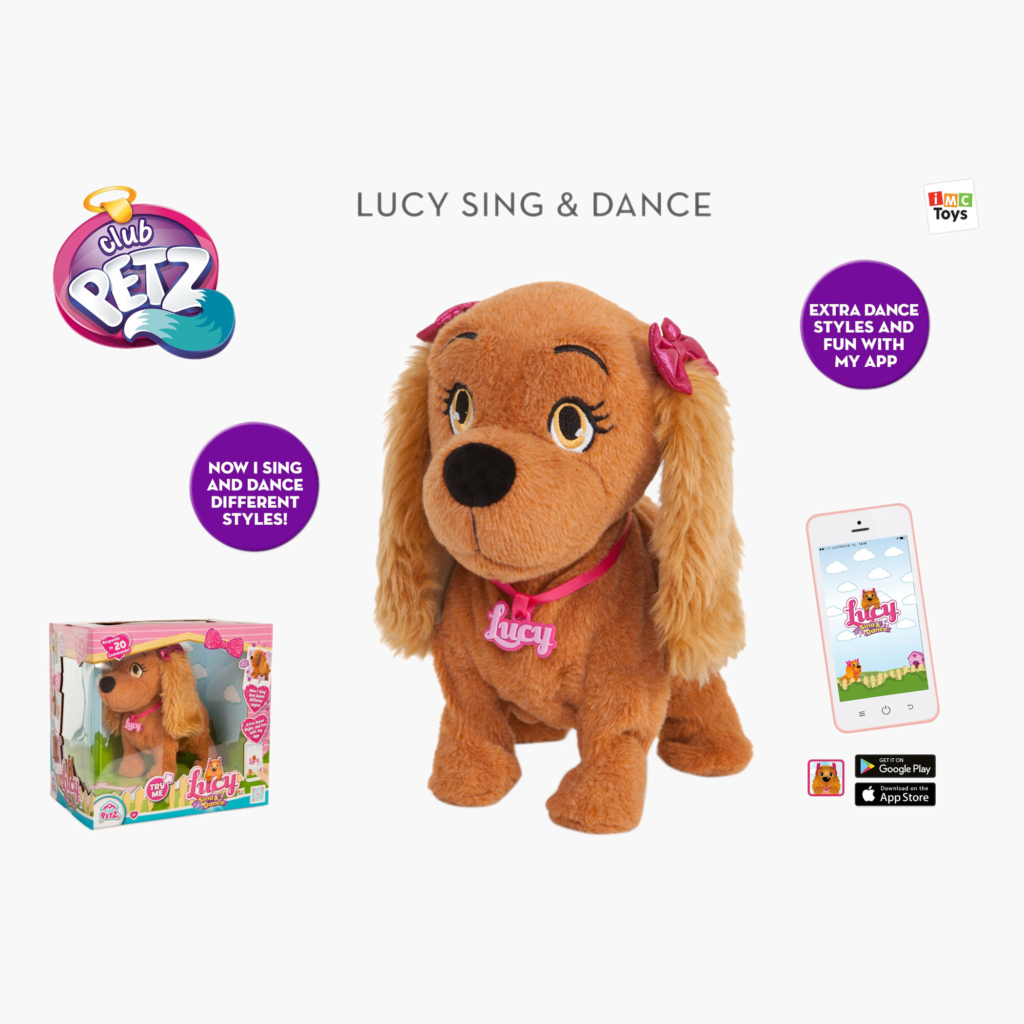 Club petz lucy hotsell sing and dance plush