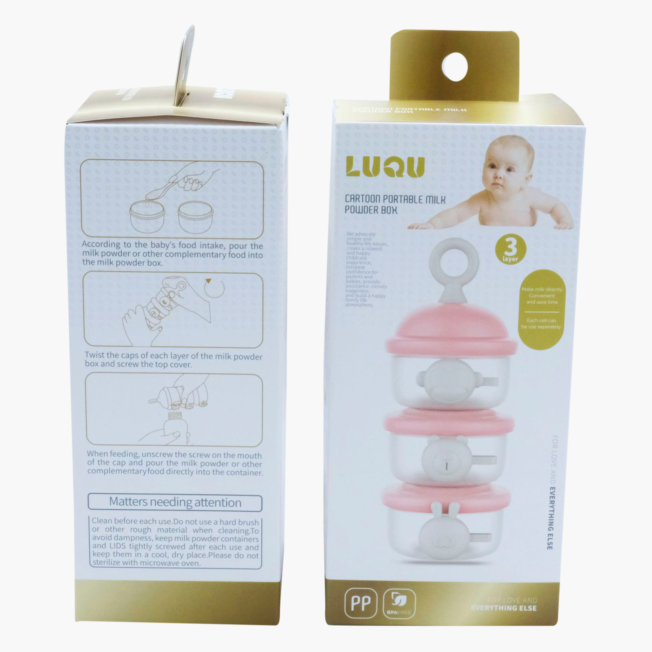 حاوية حليب مجفّف قابل للنقل كارتون من لوكو-baby-feeding-accessories-image-2
