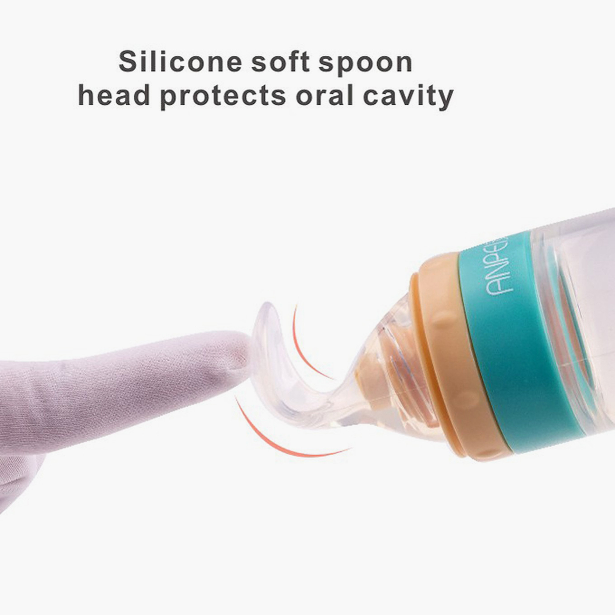 Luqu Silicon Gel Feeding Bottle Spoon-baby-feeding-mealtimeessentials-image-4