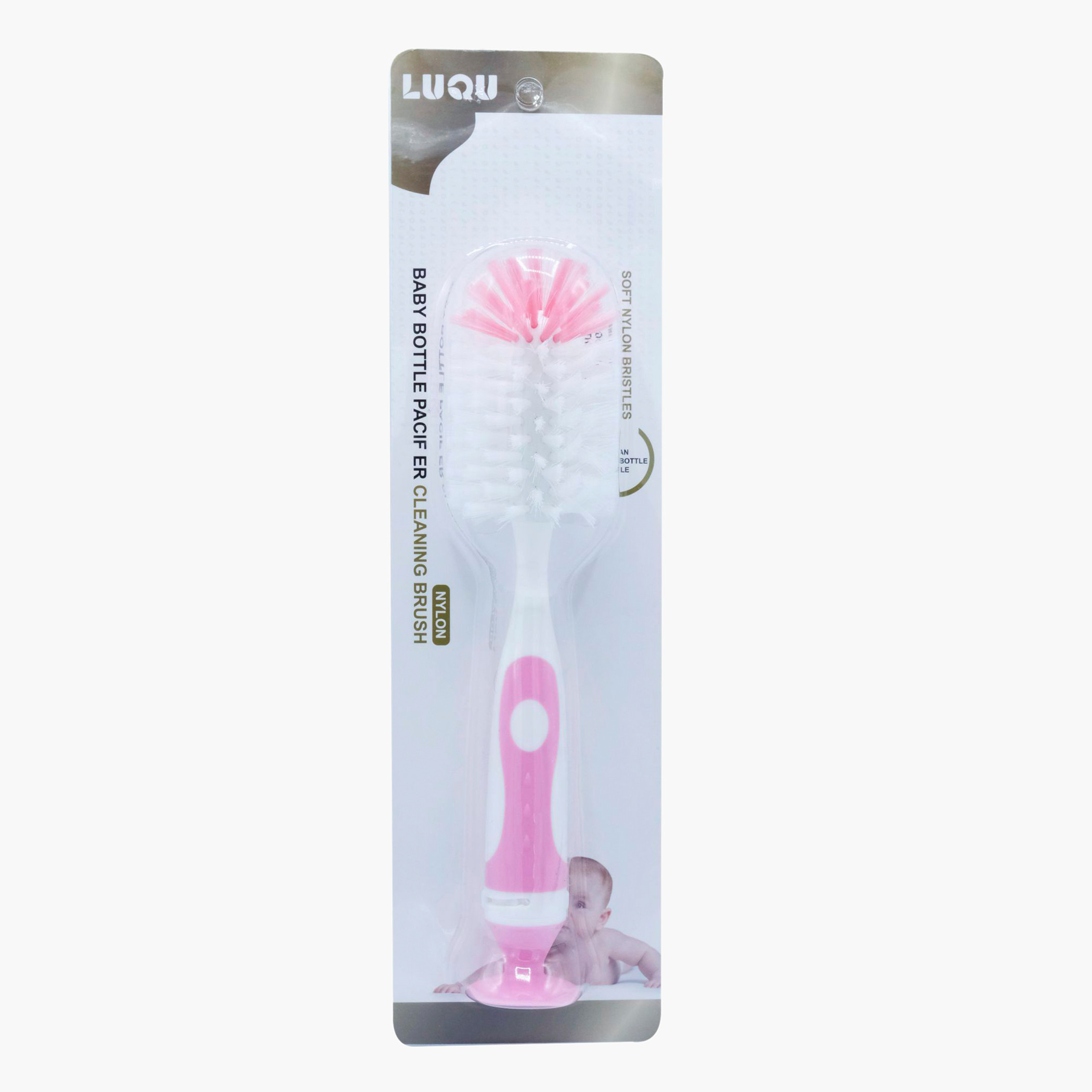 Luqu Nylon Bottle and Nipple Cleaning Brush-baby-feeding-accessories-image-1