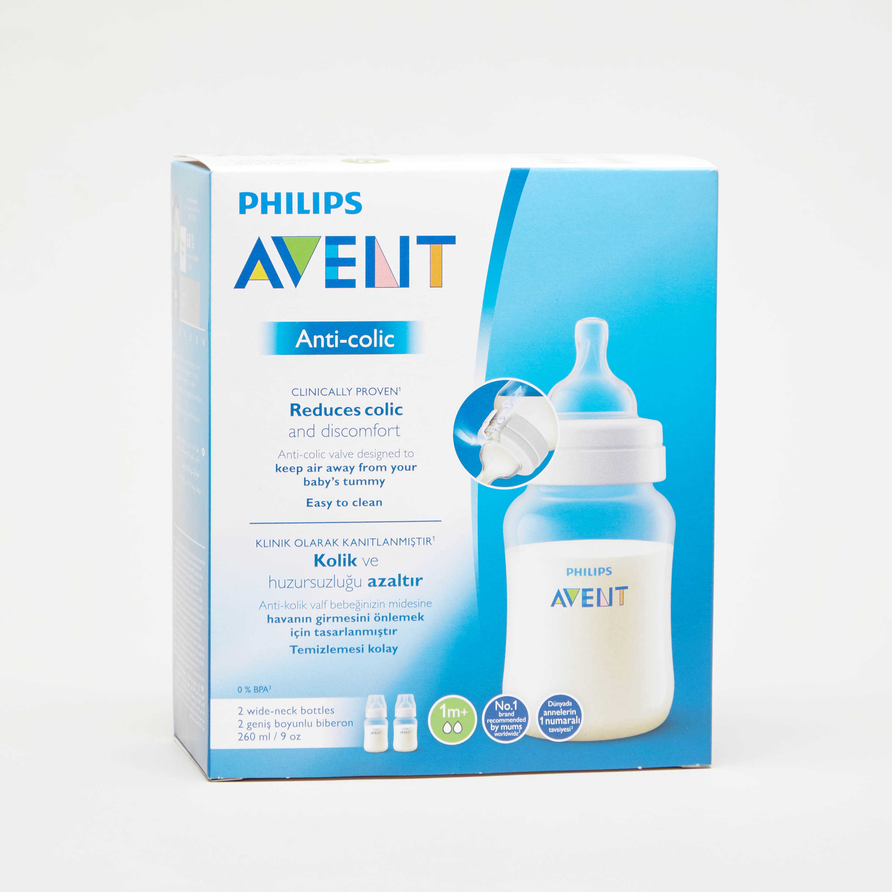 Philips Avent 2-Piece Anti-Colic Feeding Bottle - 260 ml-baby-feeding-feedingbottles-bottlesandteats-image-5