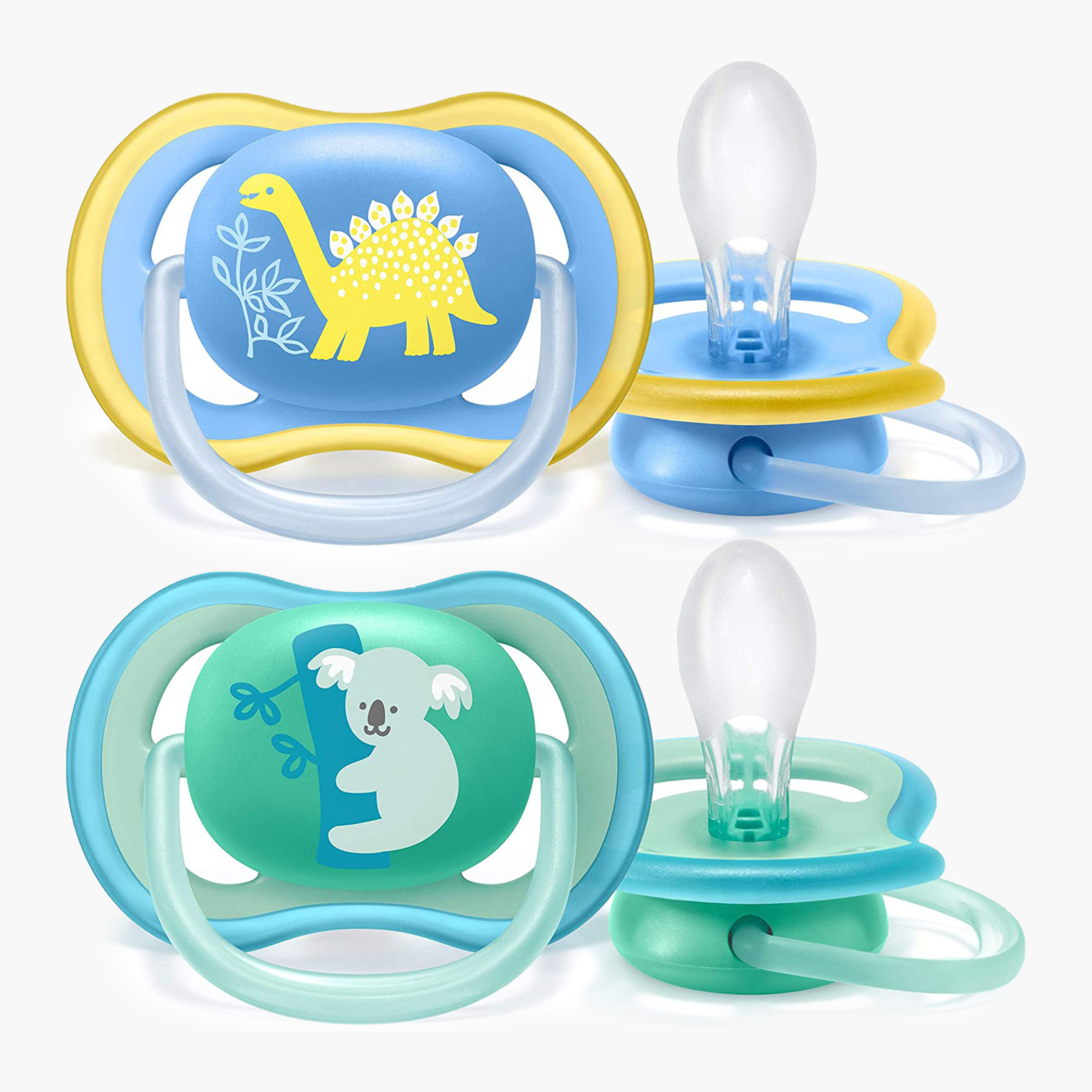 طقم لهّاية ألترا إير قطعتين من فيليبس أفنت - 18 شهر-baby-feeding-pacifiers-image-1
