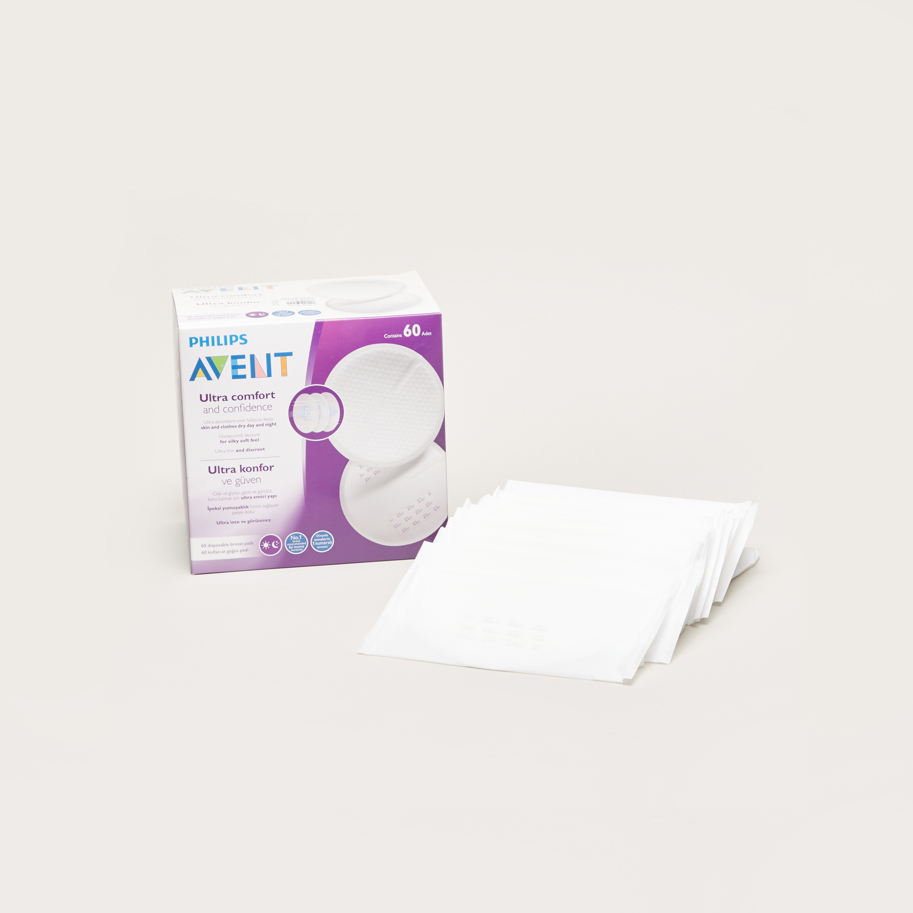 Philips Avent Ultra Comfort Disposable Breastpads - 60 sheets-baby-feeding-breastfeedingandcare-image-1