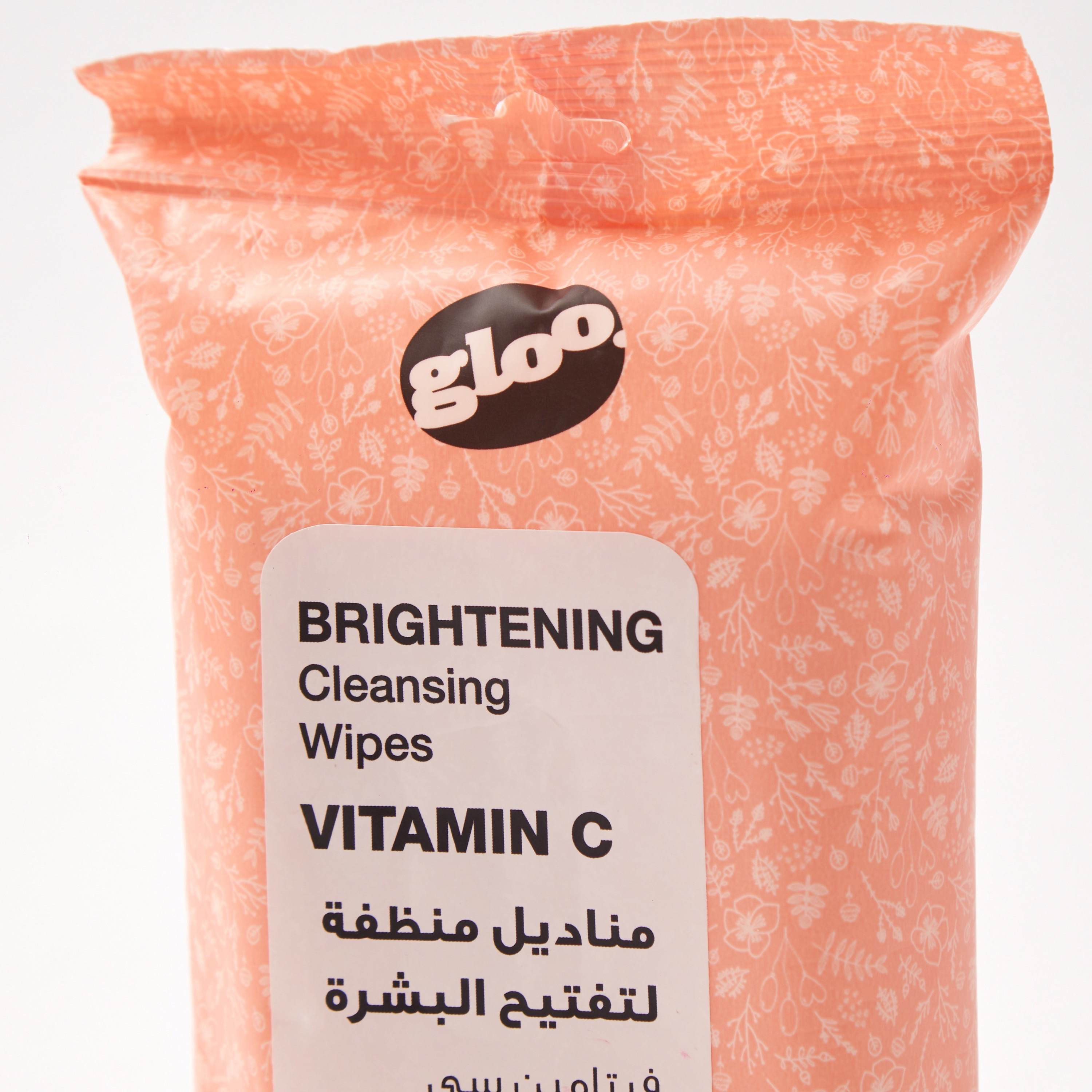 مناديل مبللة للتنظيف والتفتيح بفيتامين سي من جلوو-beautyandpersonalcare-makeup-face-makeupremovers-image-2