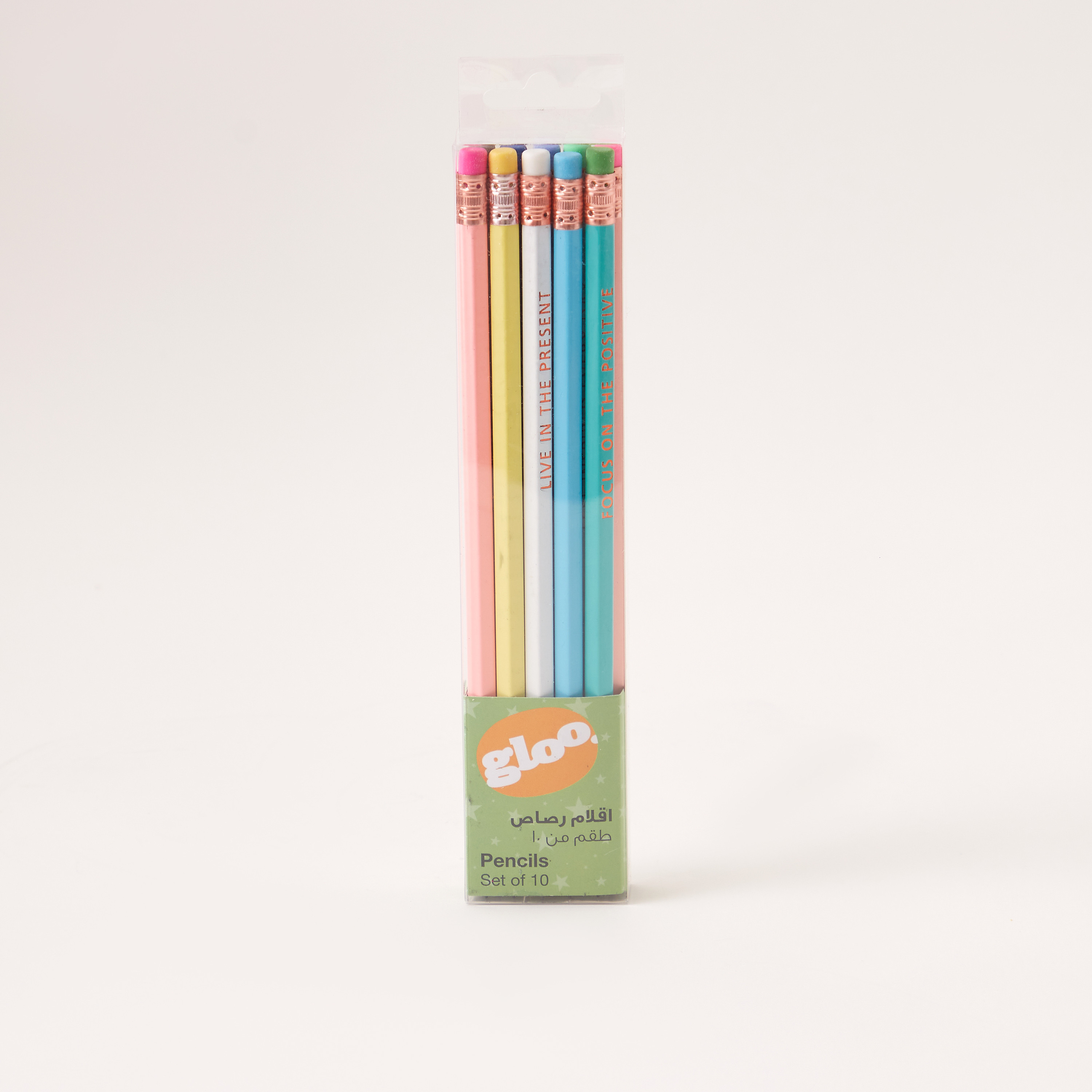 GLOO Solid Wood Pencil - Set of 10-school-stationery-pensandpencils-image-1