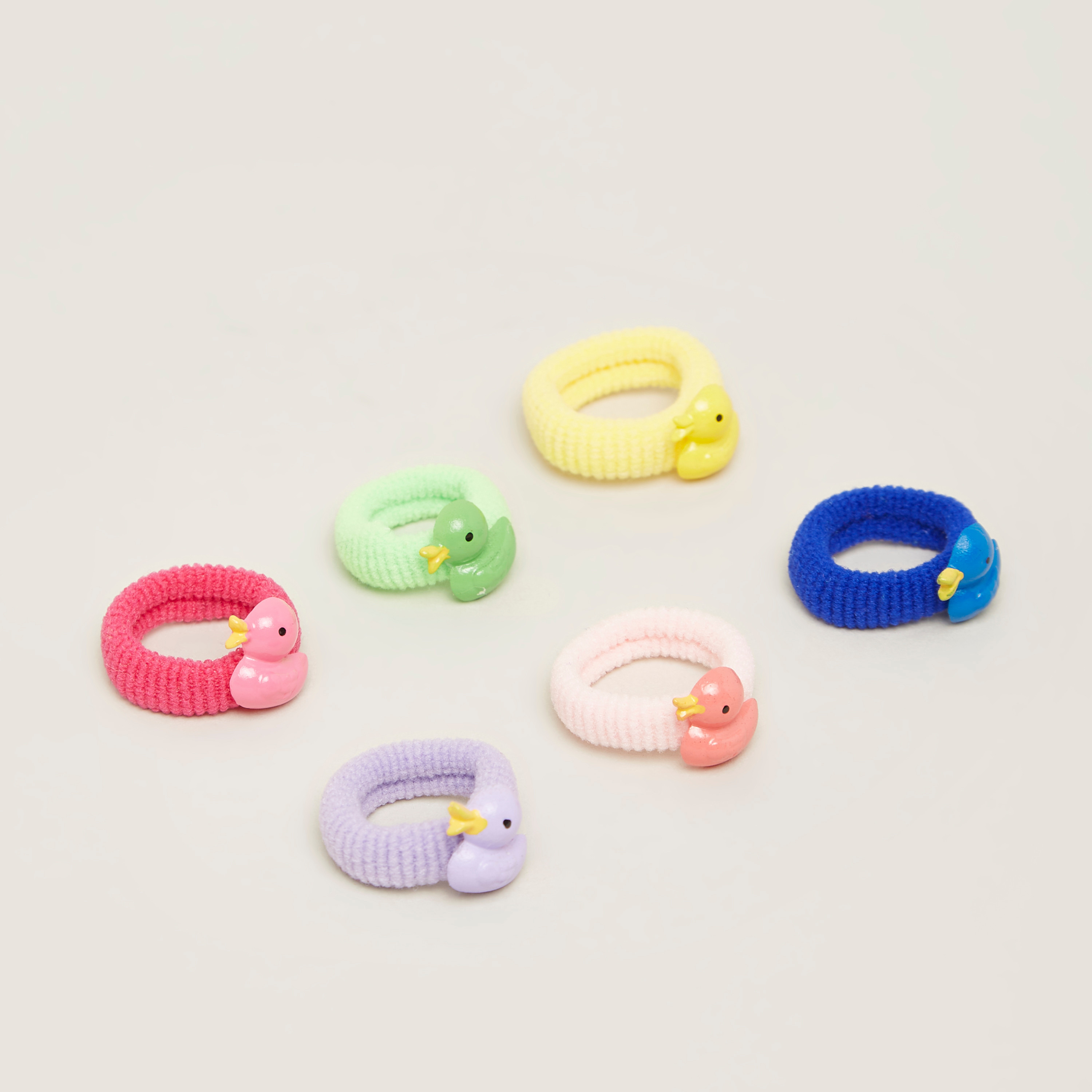 Charmz Elasticated Hair Tie - Set of 6-baby-girls-accessories-hairaccessories-image-1