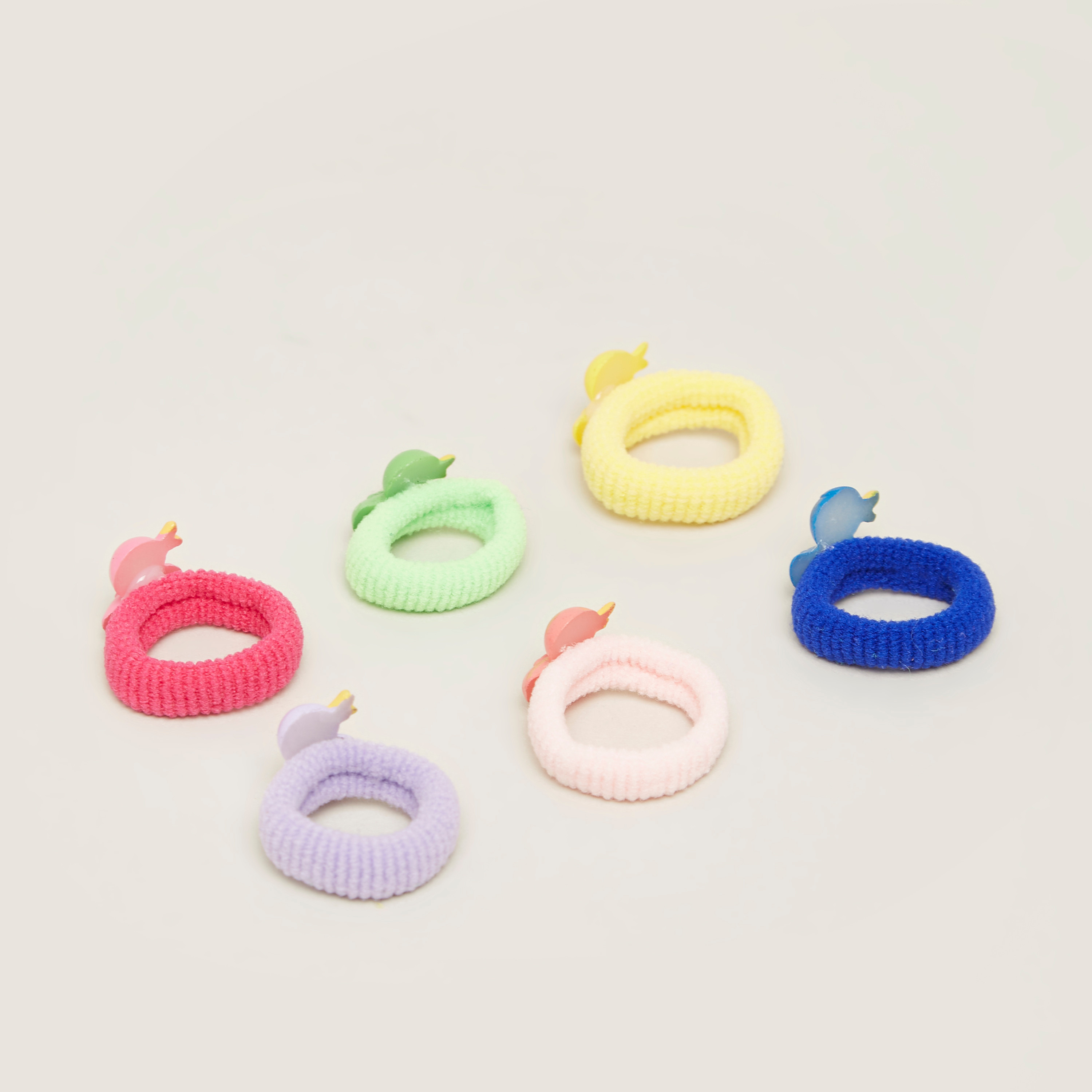 Charmz Elasticated Hair Tie - Set of 6-baby-girls-accessories-hairaccessories-image-3