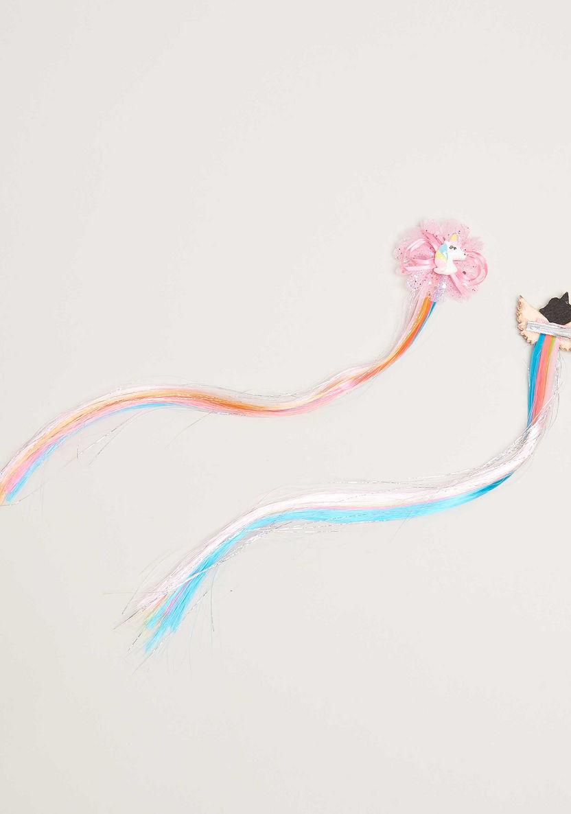 Charmz Hair Clip with Unicorn Hair Accent - Set of 2-Hair Accessories-image-1