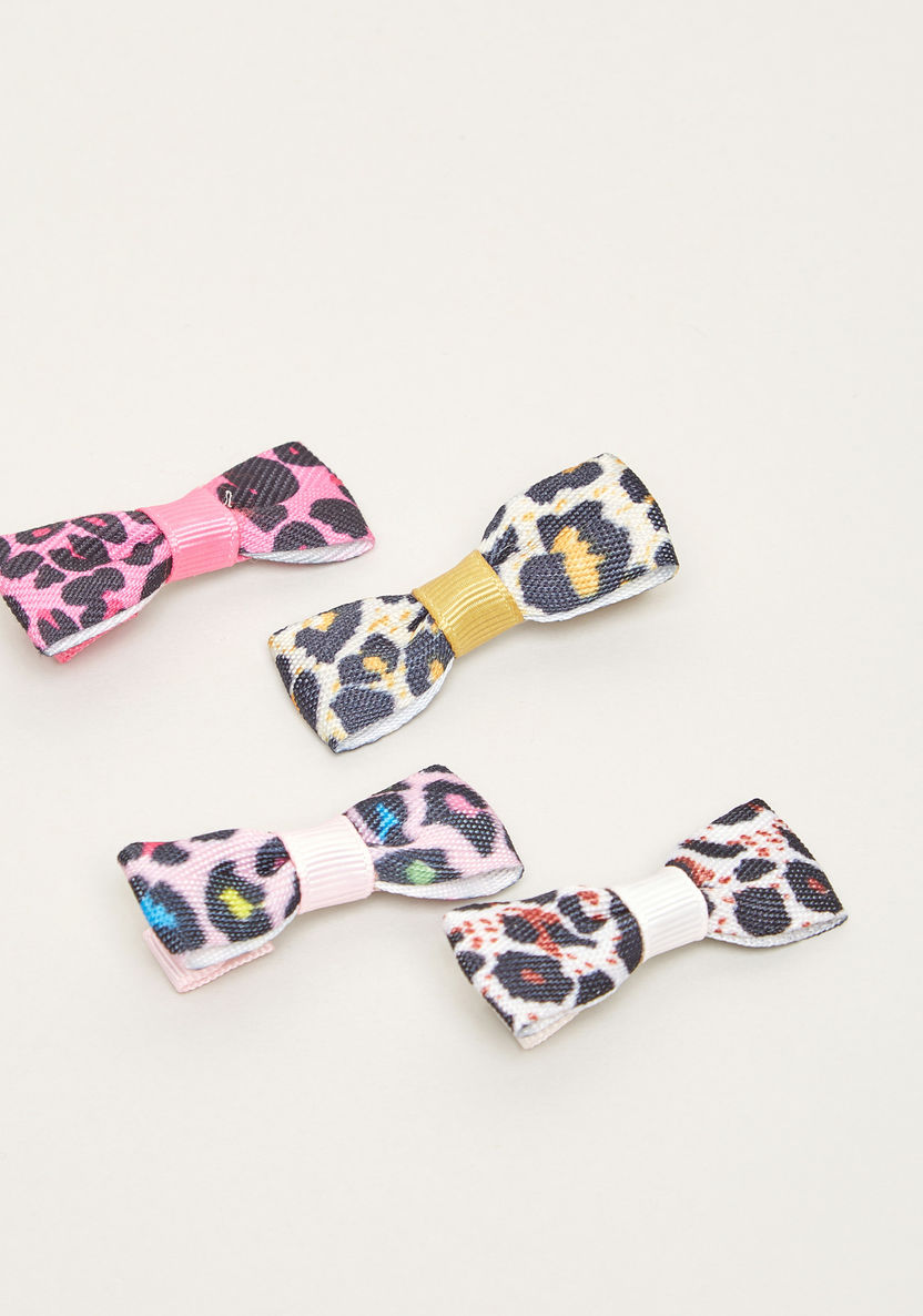 Charmz Printed Hair Clips - Set of 4-Hair Accessories-image-0