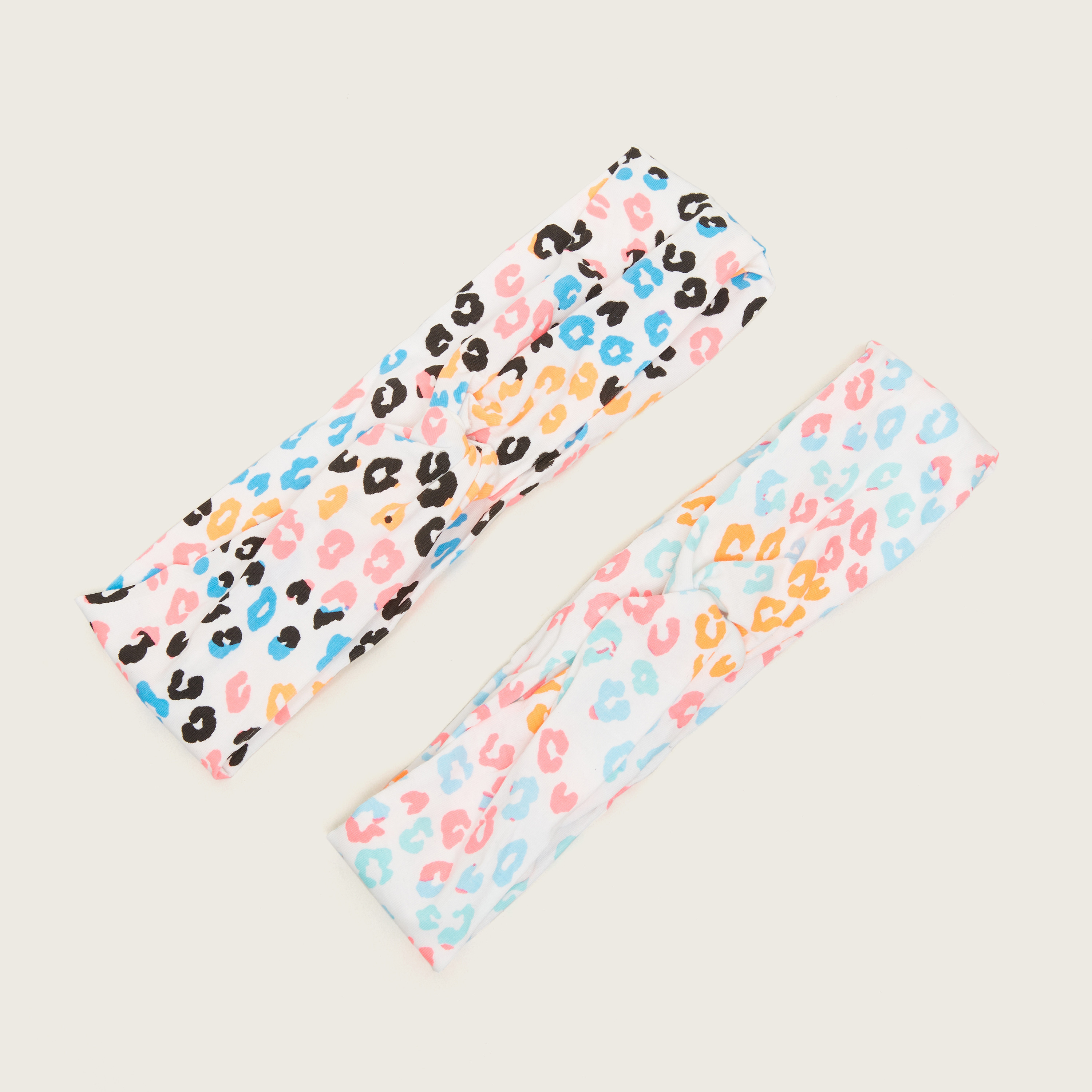 Charmz Leopard Print Hairband - Pack of 2-baby-girls-accessories-hairaccessories-image-1