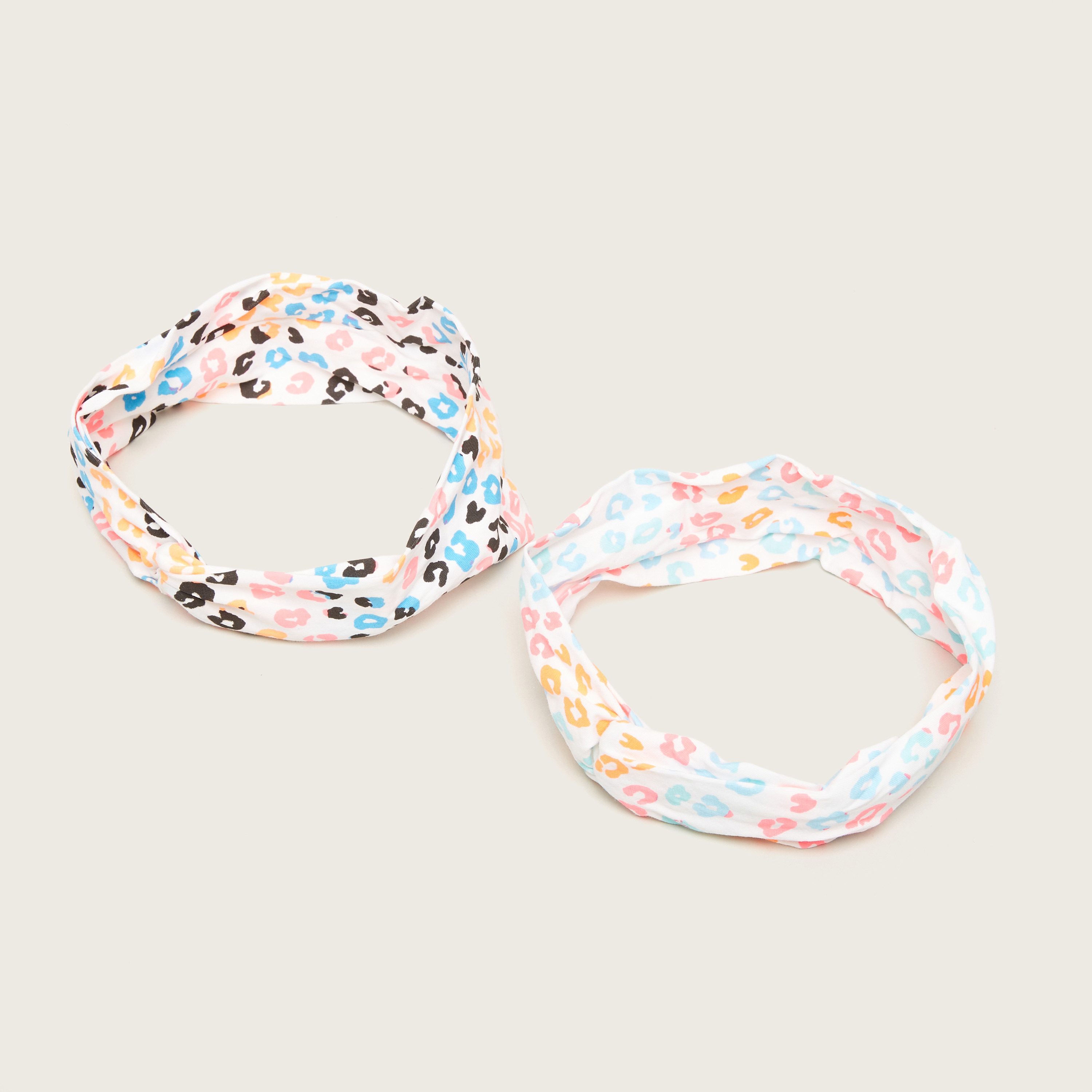 Charmz Leopard Print Hairband - Pack of 2-baby-girls-accessories-hairaccessories-image-2