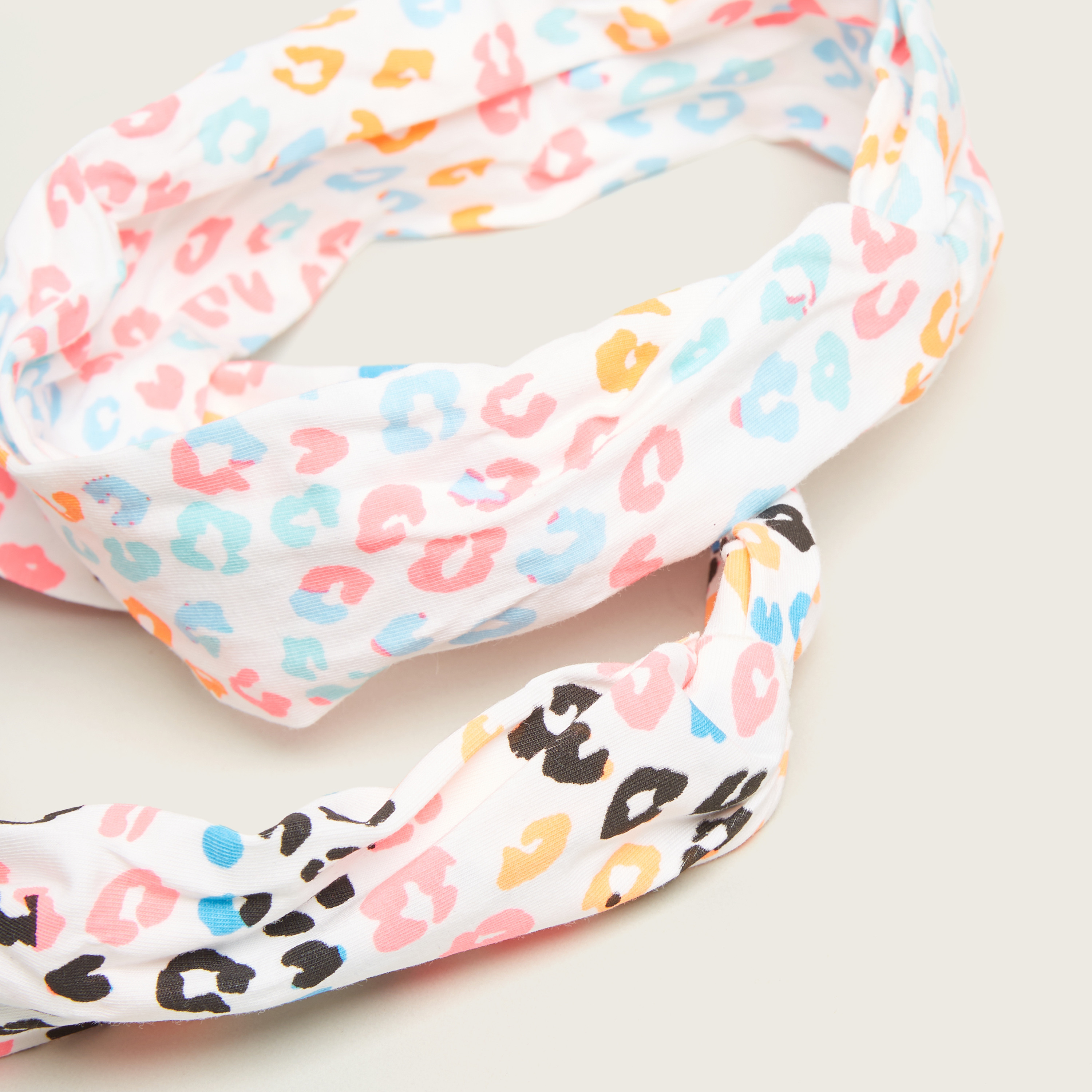 Charmz Leopard Print Hairband - Pack of 2-baby-girls-accessories-hairaccessories-image-4