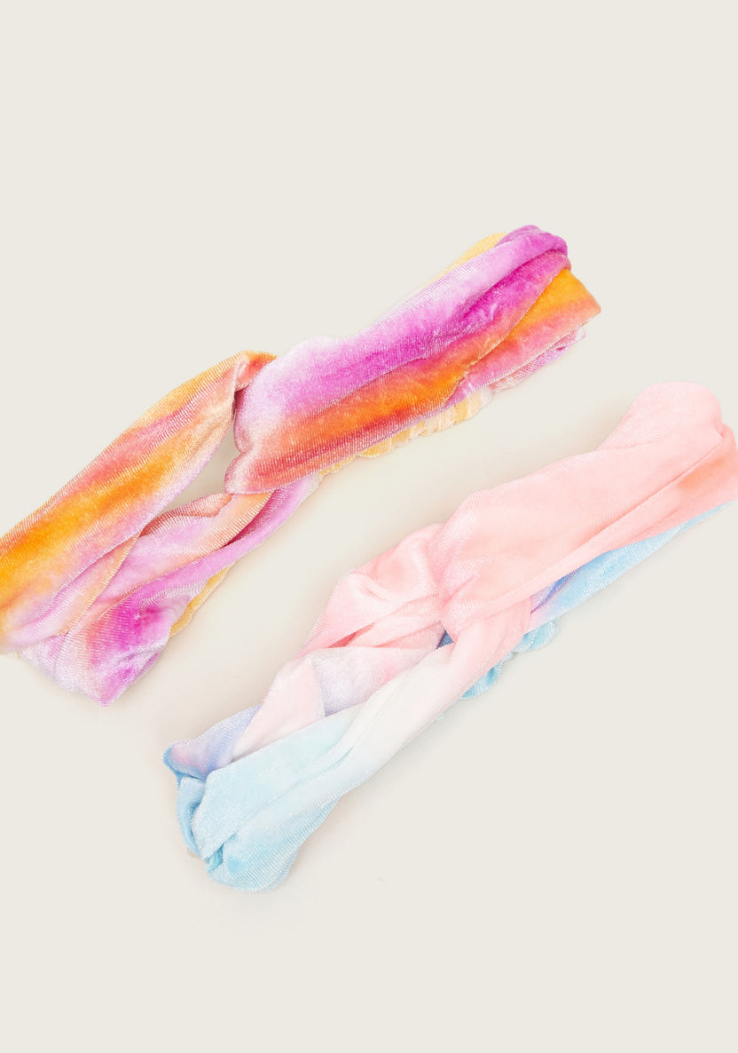 Charmz Multicolour Headband with Knot Detail - Set of 2-Hair Accessories-image-0