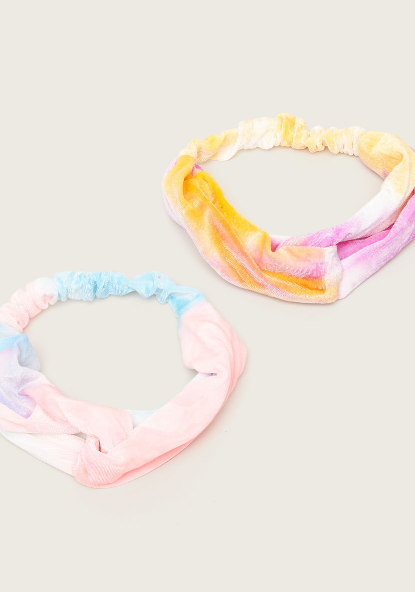 Charmz Multicolour Headband with Knot Detail - Set of 2-Hair Accessories-image-1