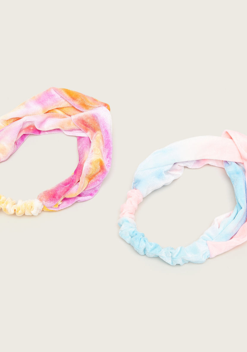 Charmz Multicolour Headband with Knot Detail - Set of 2-Hair Accessories-image-2