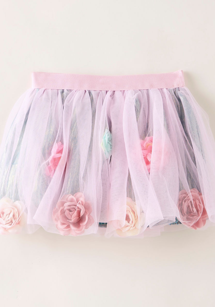 Charmz Floral Petticoat Skirt with Elasticated Waistband-Role Play-image-0