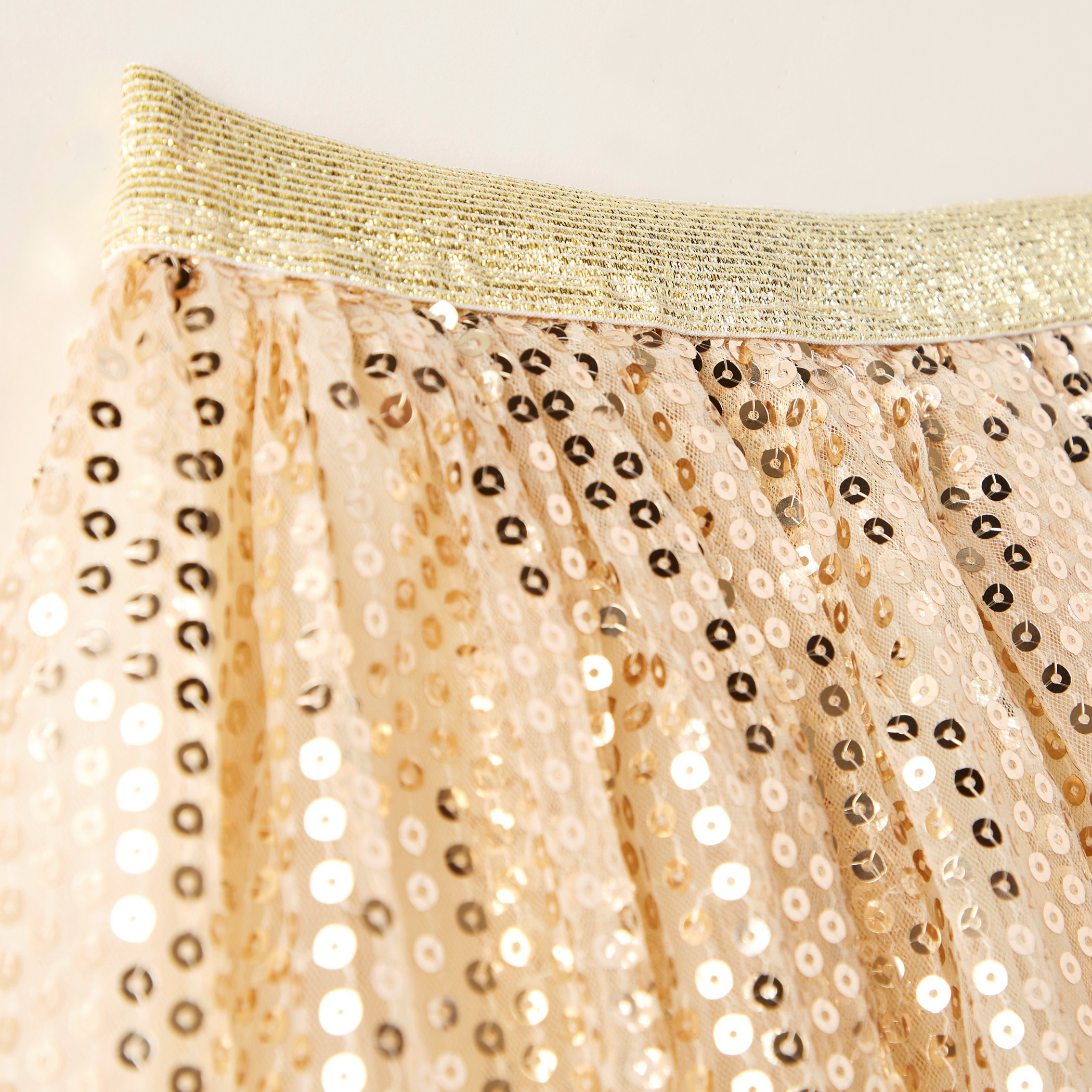 Charmz Sequinned Petticoat Skirt with Elasticated Waist-girls-clothing-costumes-image-2
