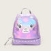 Charmz Stitch Detail Glossy Backpack with Zip Closure-Bags and Backpacks-thumbnail-0