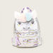 Charmz Sequin Embellished Unicorn Backpack with Pom Poms-Bags and Backpacks-thumbnail-0