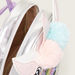 Charmz Sequin Embellished Unicorn Backpack with Pom Poms-Bags and Backpacks-thumbnail-4