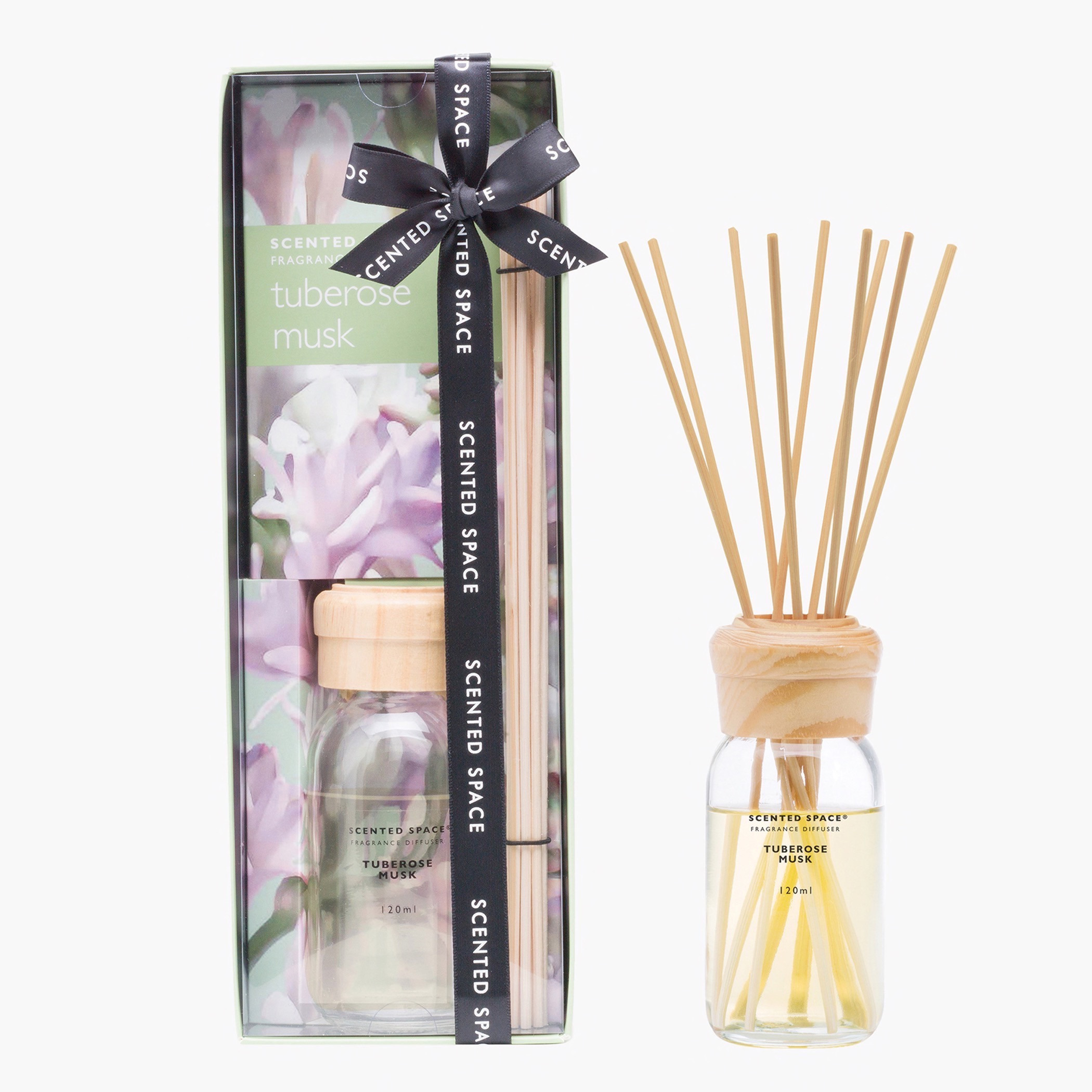 Scented Space Lavender Woods Reed Diffuser - 120 ml-household-homefragrance-reeddiffusers-image-1