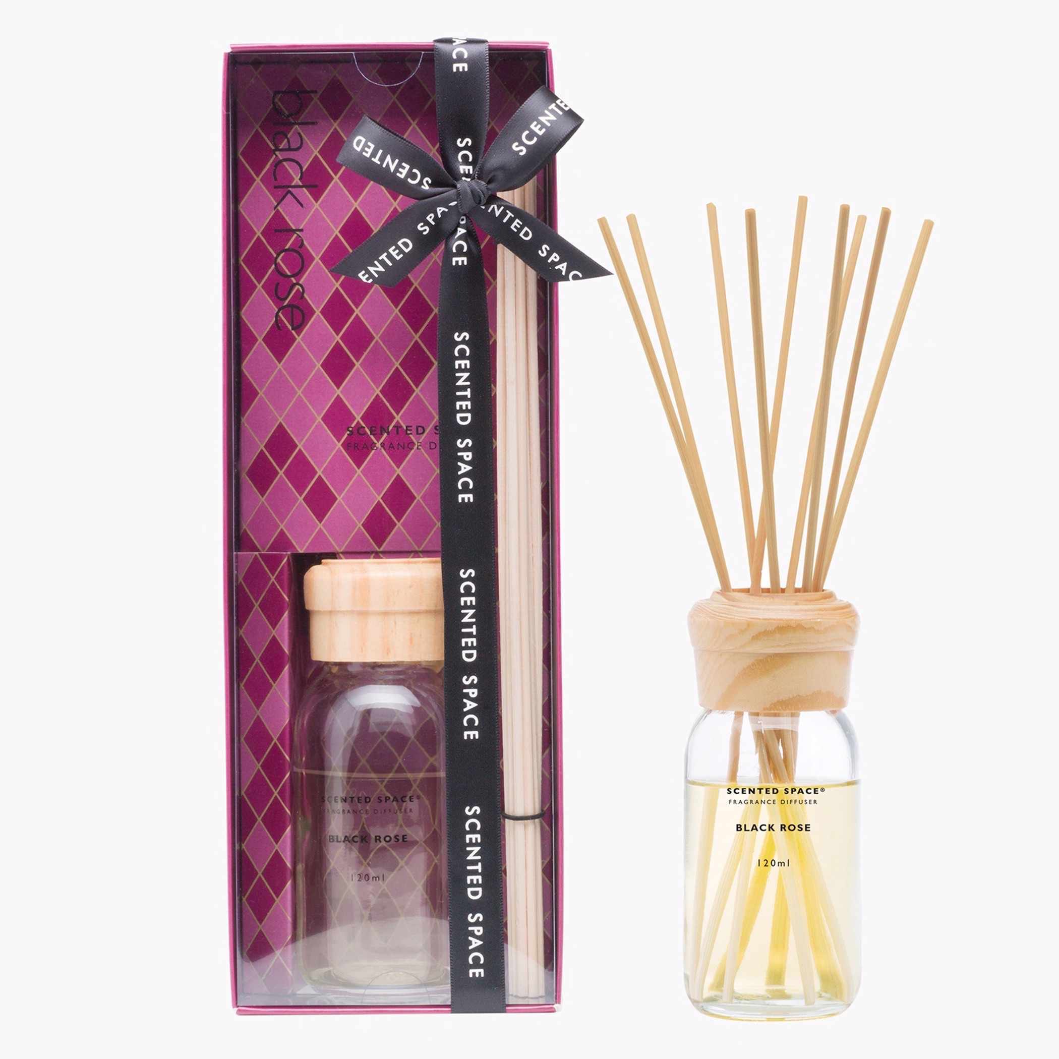 Scented Space Lavender Woods Reed Diffuser - 120 ml-household-homefragrance-reeddiffusers-image-1