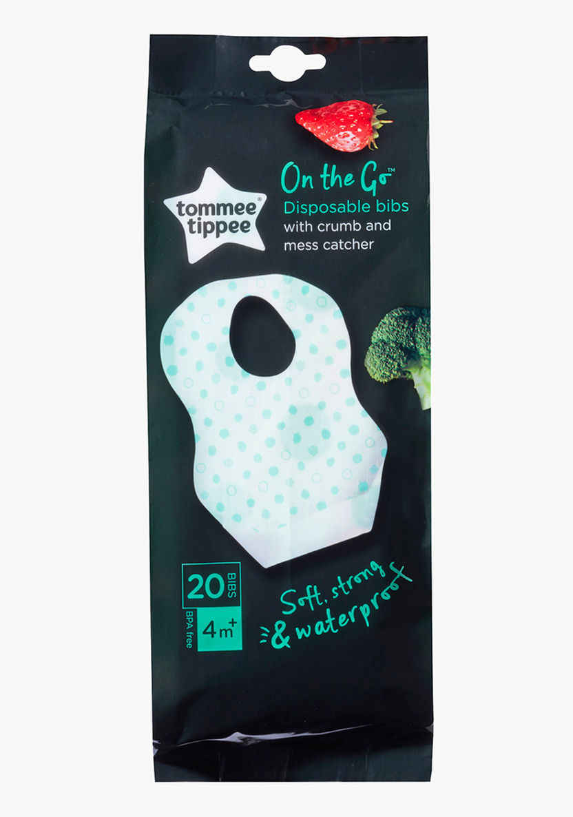 Tommee Tippee Disposable Bib with Crumb Catcher - Pack of 20-Bibs and Burp Cloths-image-0