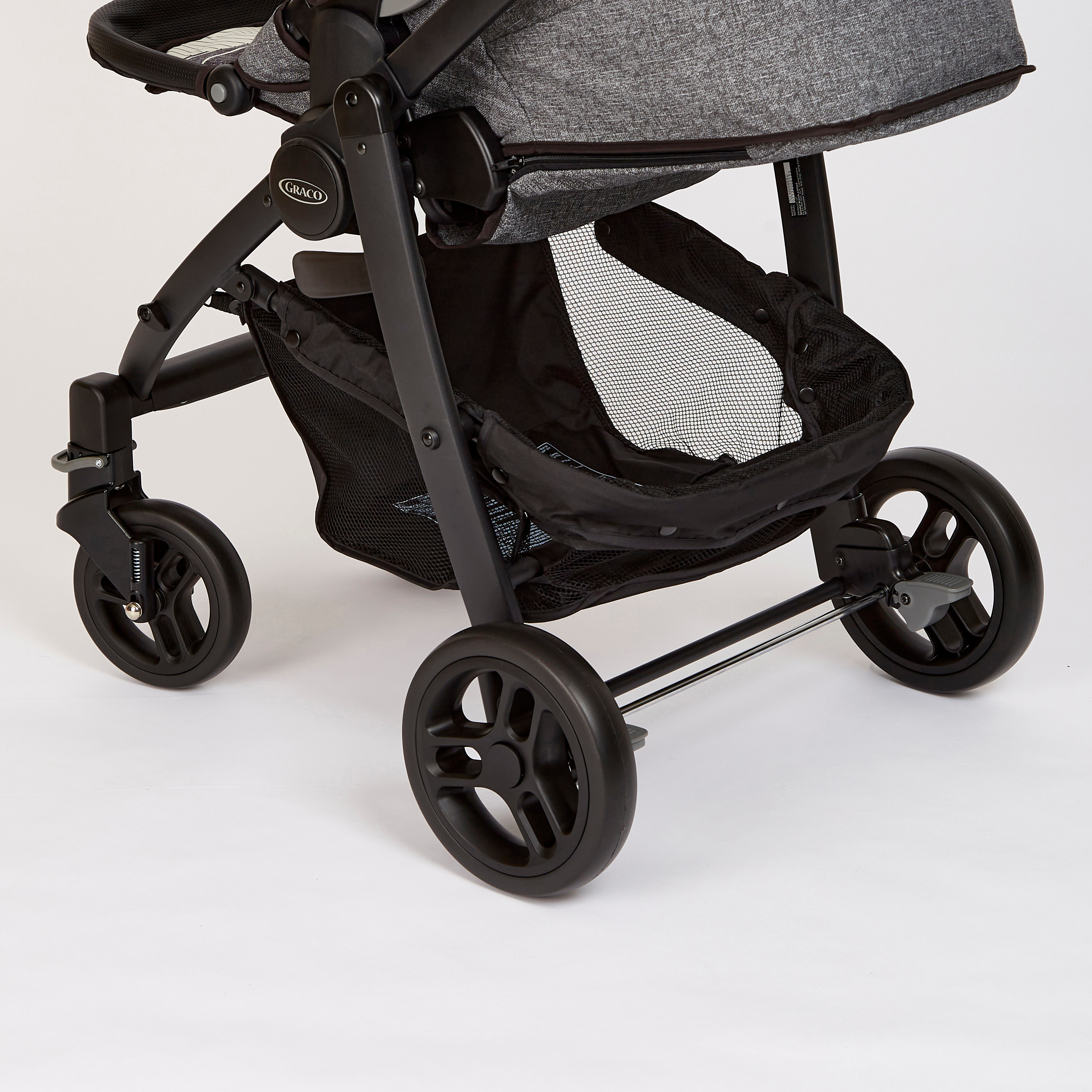 Graco 2-in-1 Printed Black Evo Stroller with Car Seat Travel System (Upto 3 years) -baby-gear-strollersandprams-travelsystems-image-6