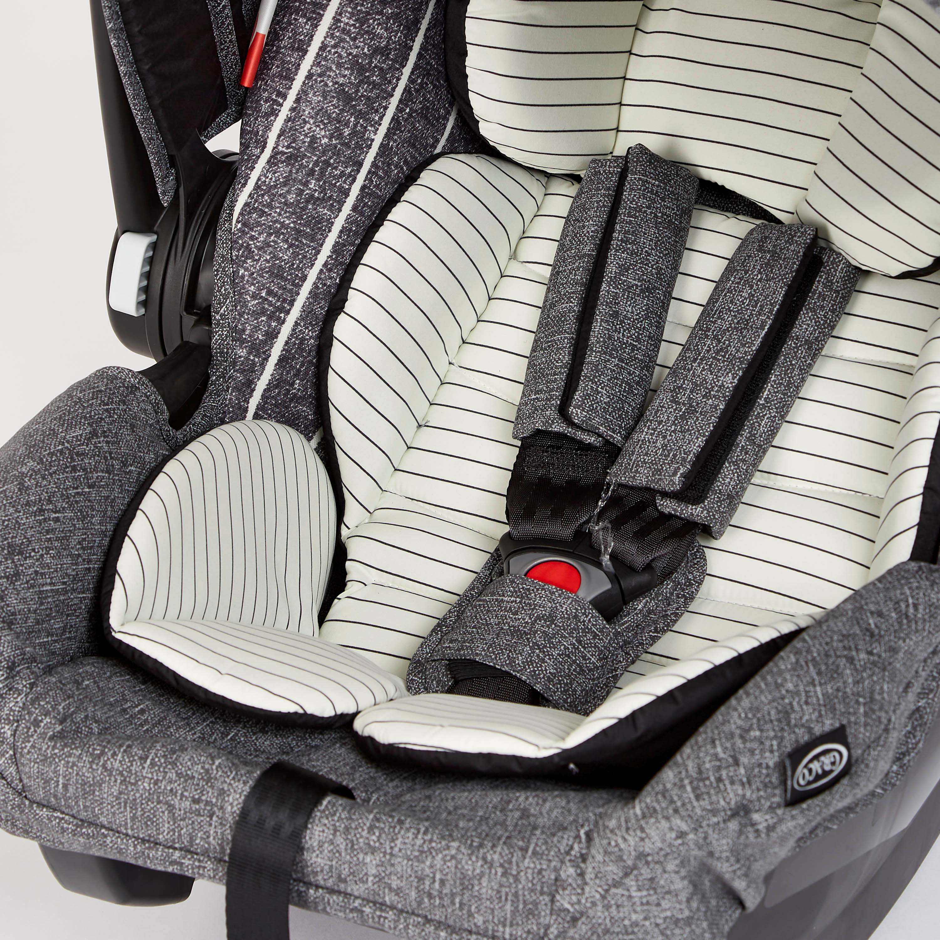 Graco 2-in-1 Printed Black Evo Stroller with Car Seat Travel System (Upto 3 years) -baby-gear-strollersandprams-travelsystems-image-9