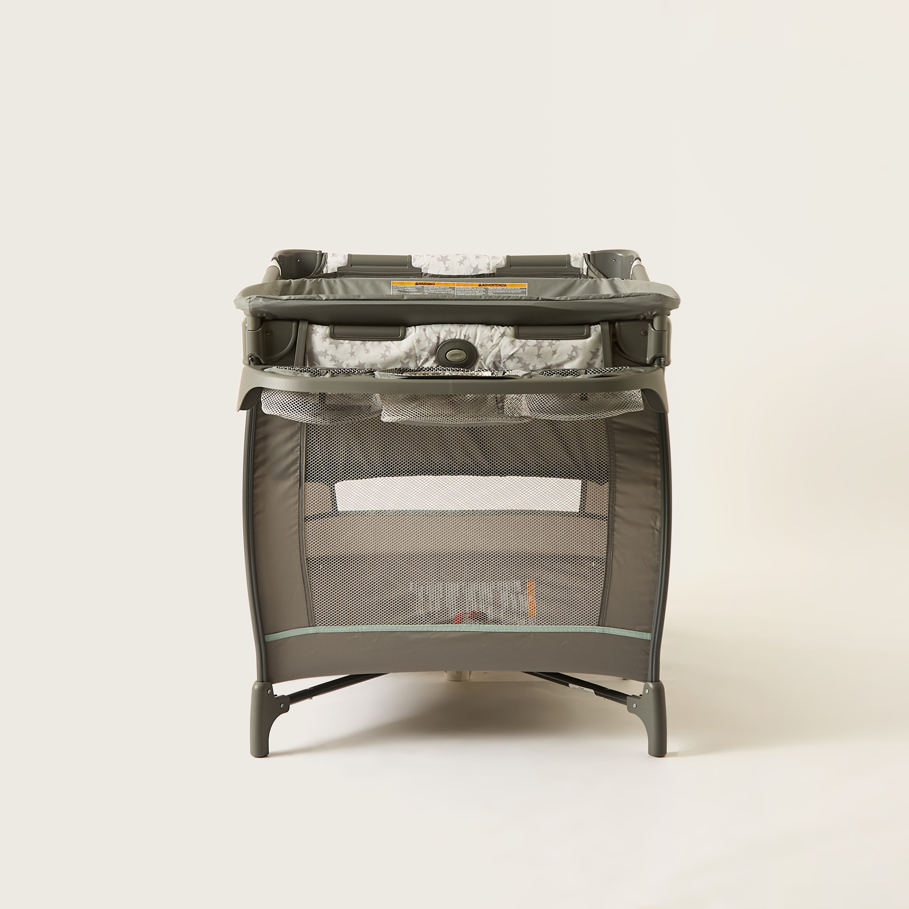 Graco Grey Convertible Travel Dome Playard Cum Bassinet with Wheels (Upto 3 months)-baby-nursery-furniture-cribsandbeds-travelcots-image-4