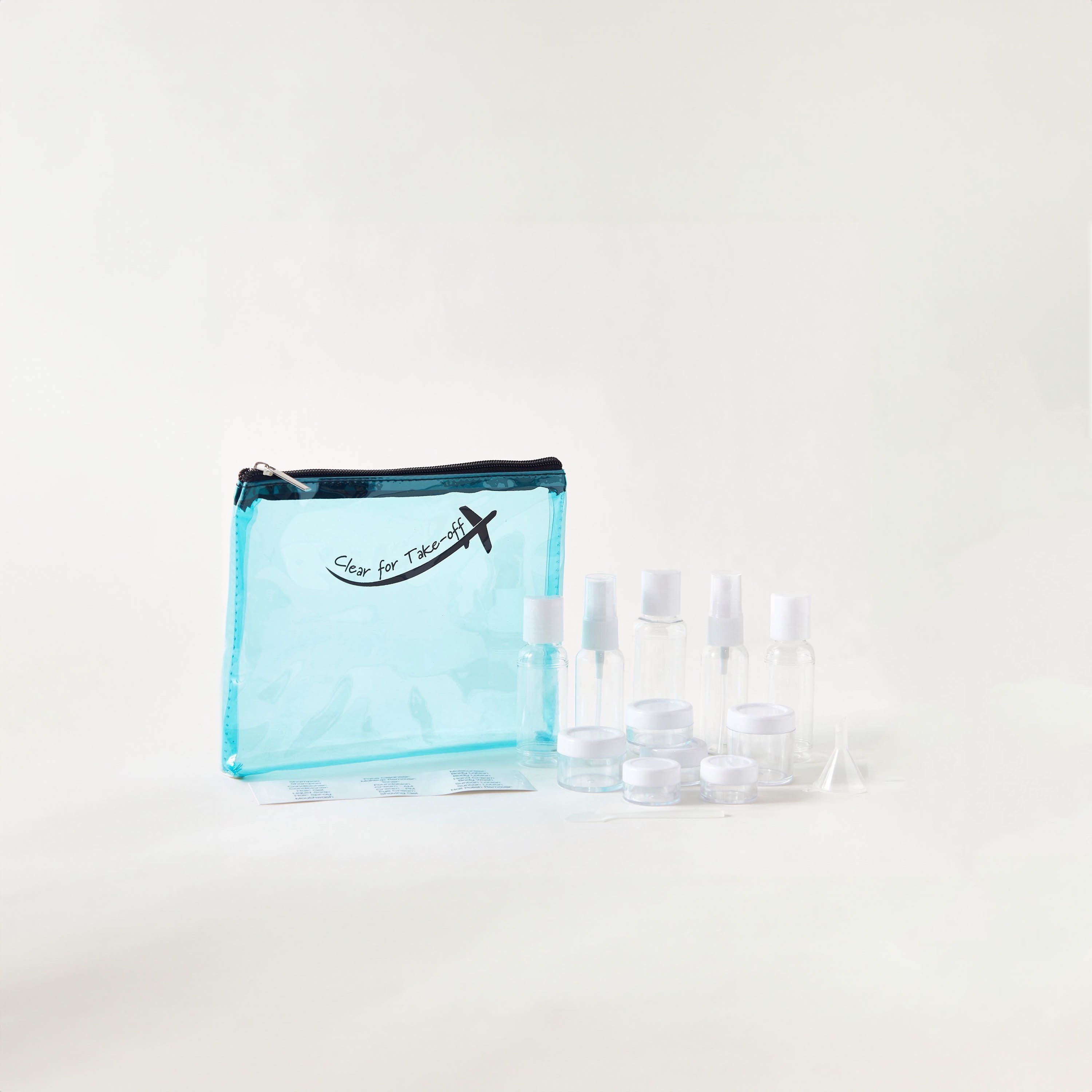 15-Piece Bottle Kit with Zippered Rectangular Pouch-travel-accessories-image-1